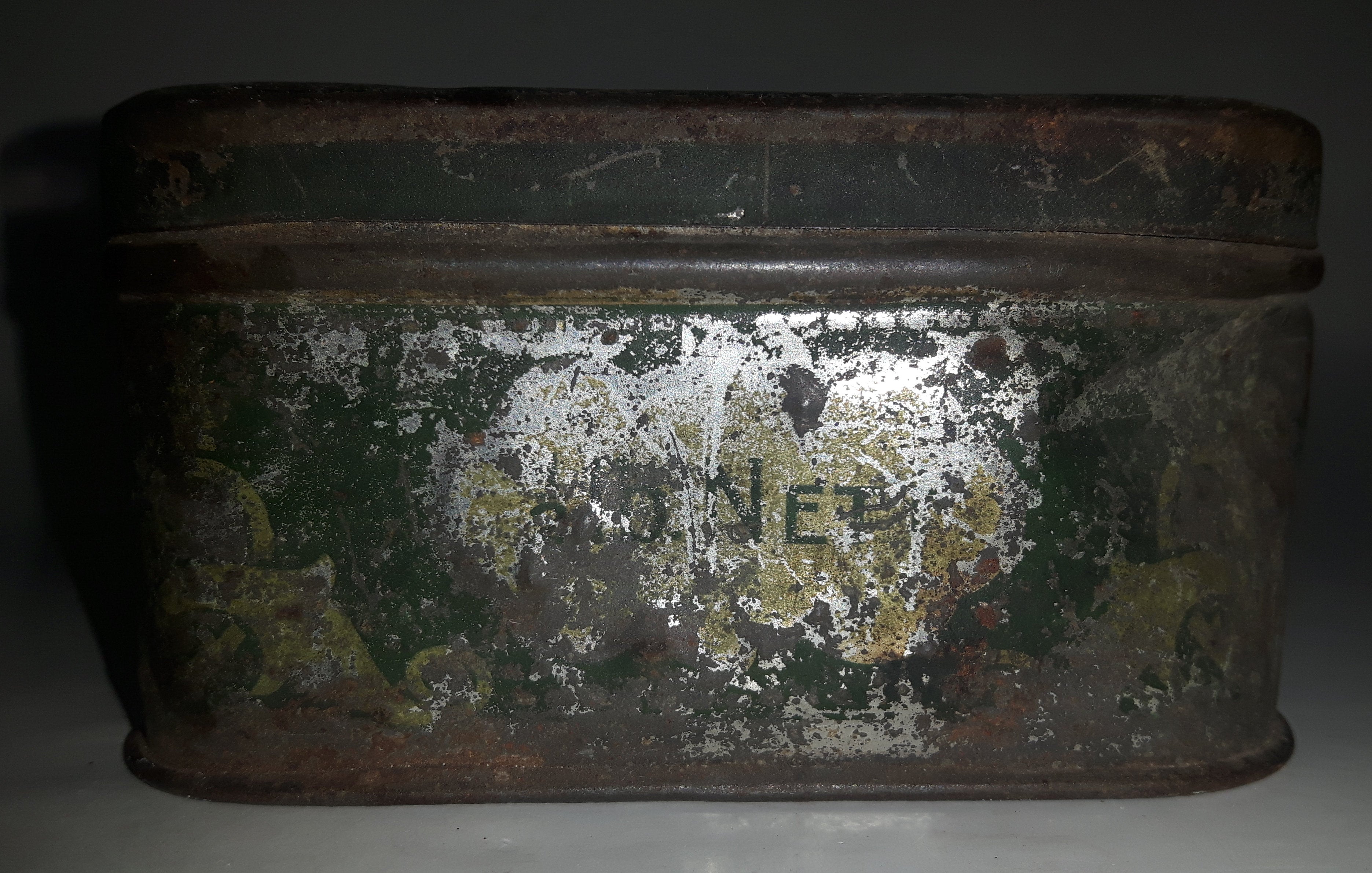 Antique Clarnico London England Tin Metal Container 12