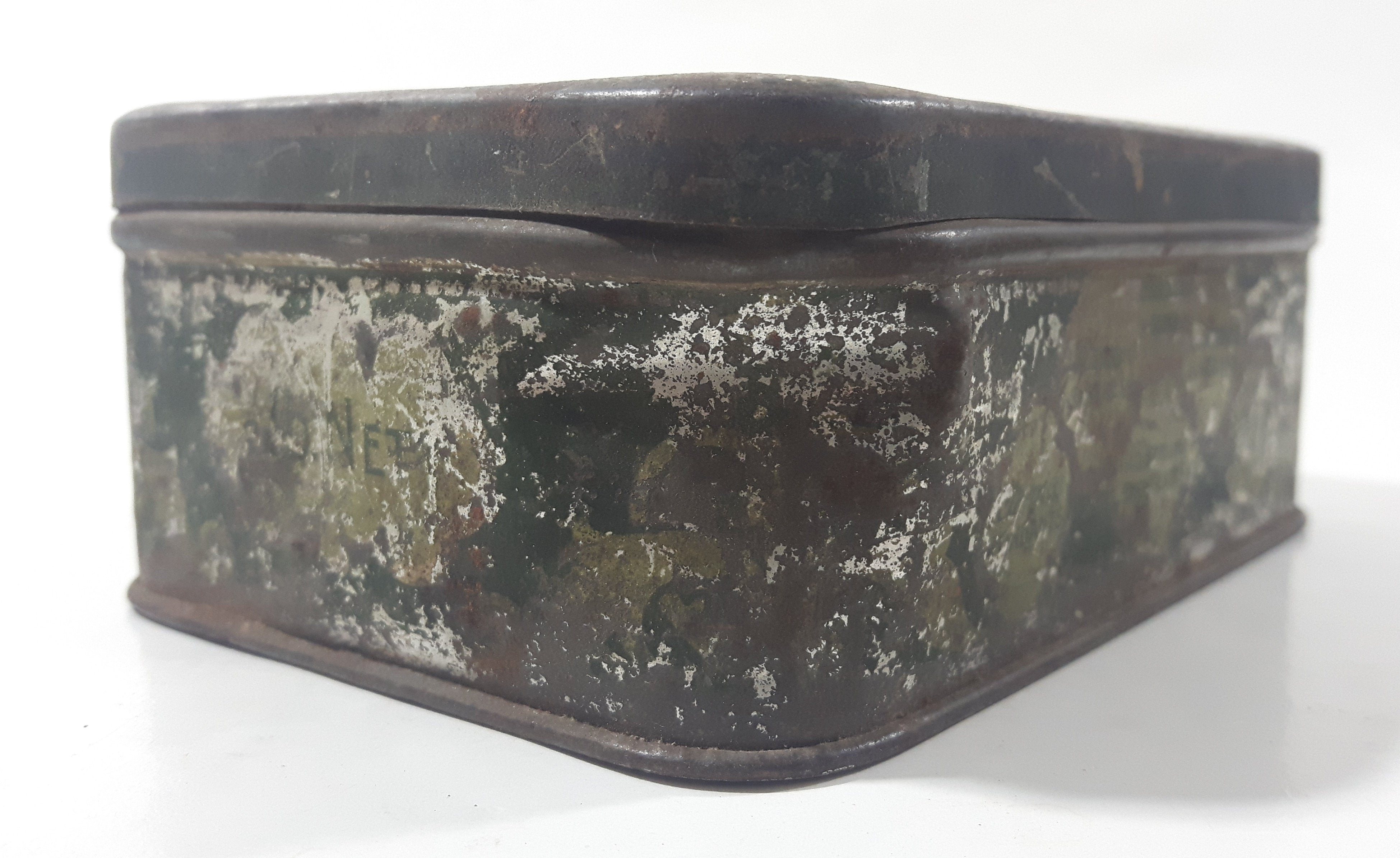 Antique Clarnico London England Tin Metal Container 13