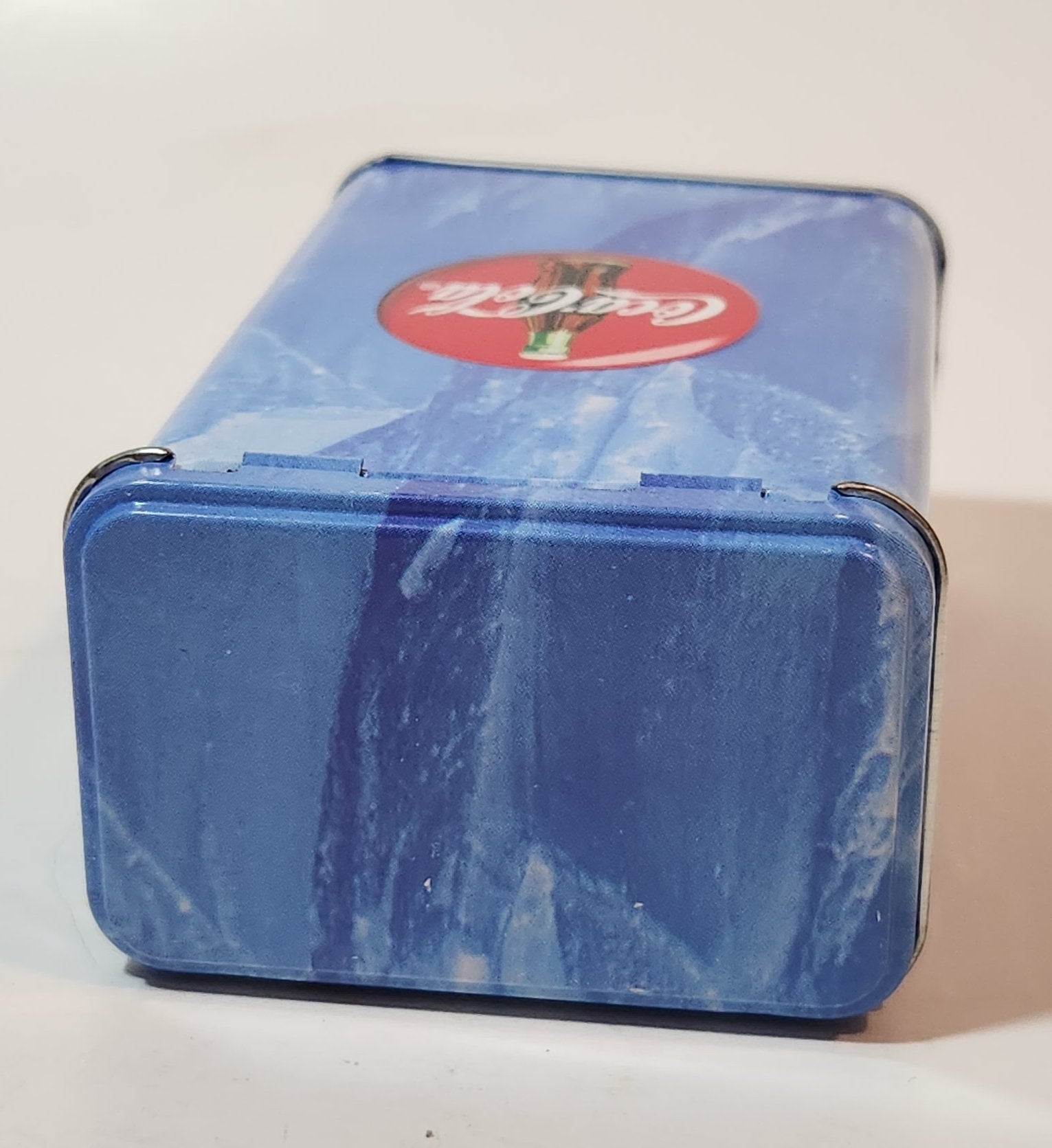 1998 Coca Cola 2 Packs of Polar Bear Themed Bicycle Playing Cards Never Opened in Embossed Tin Metal Container 11