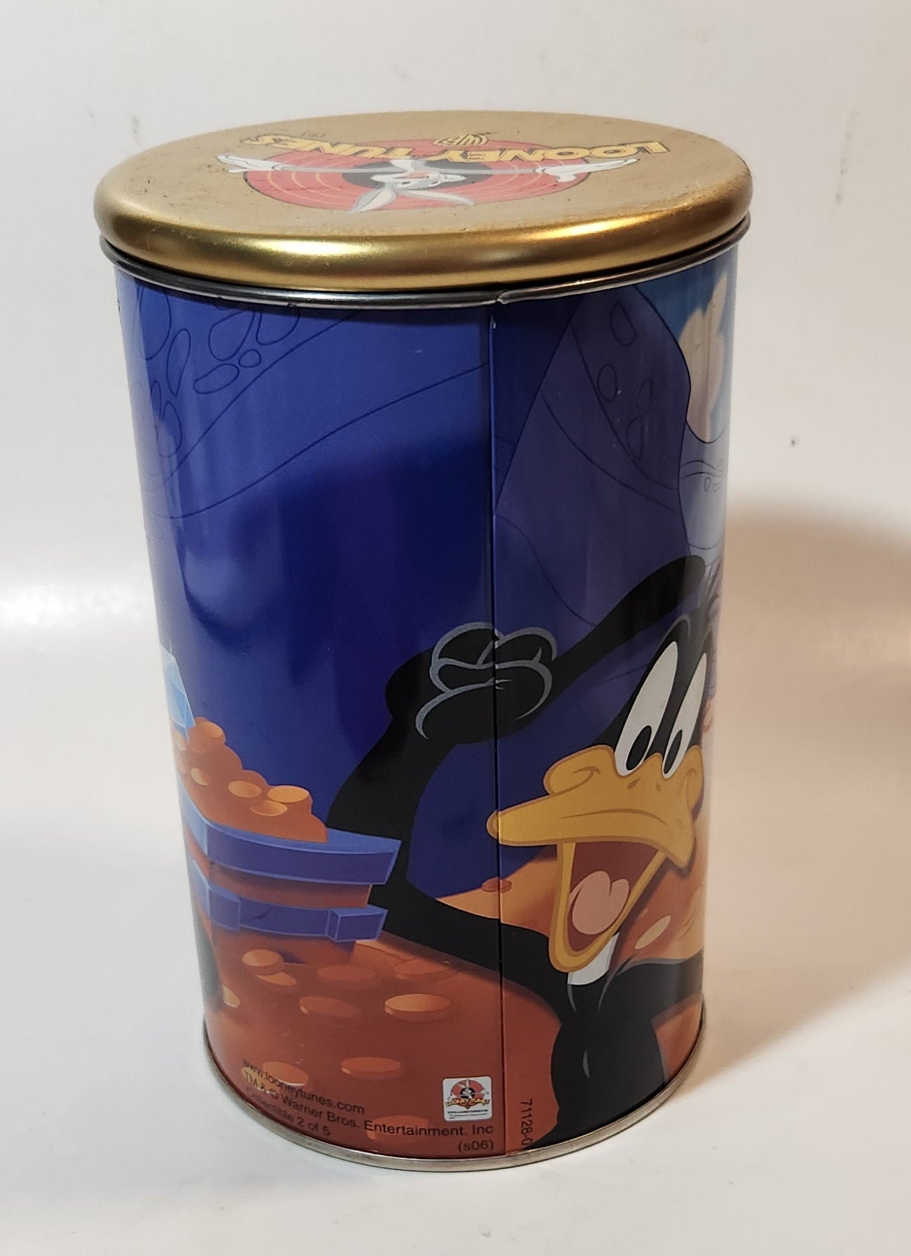 2006 Warner Bros. Looney Tunes #2 of 5 Daffy Duck Tin Metal Canister 4