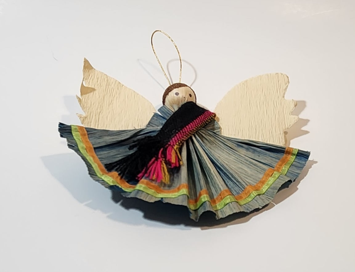 Corn Husk Angel Hanging Christmas Tree Ornament 3