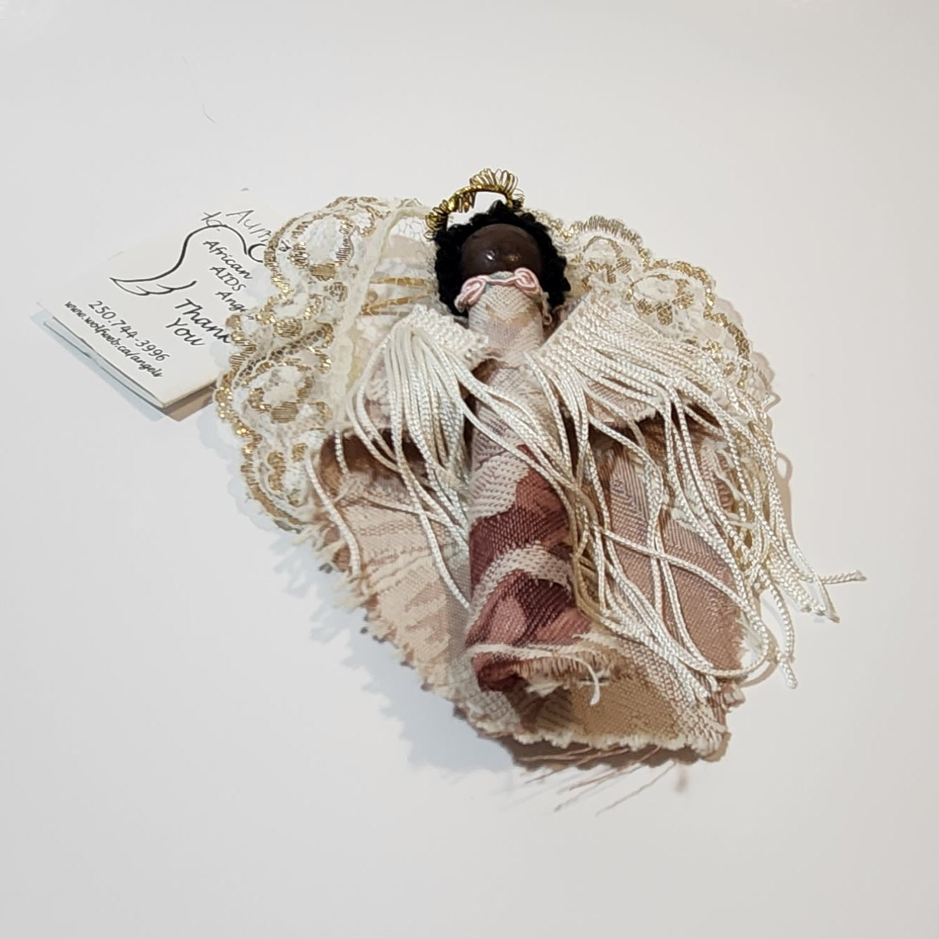 African AIDS Angel Cleopatra Black Queen Hanging Christmas Tree Ornament 2