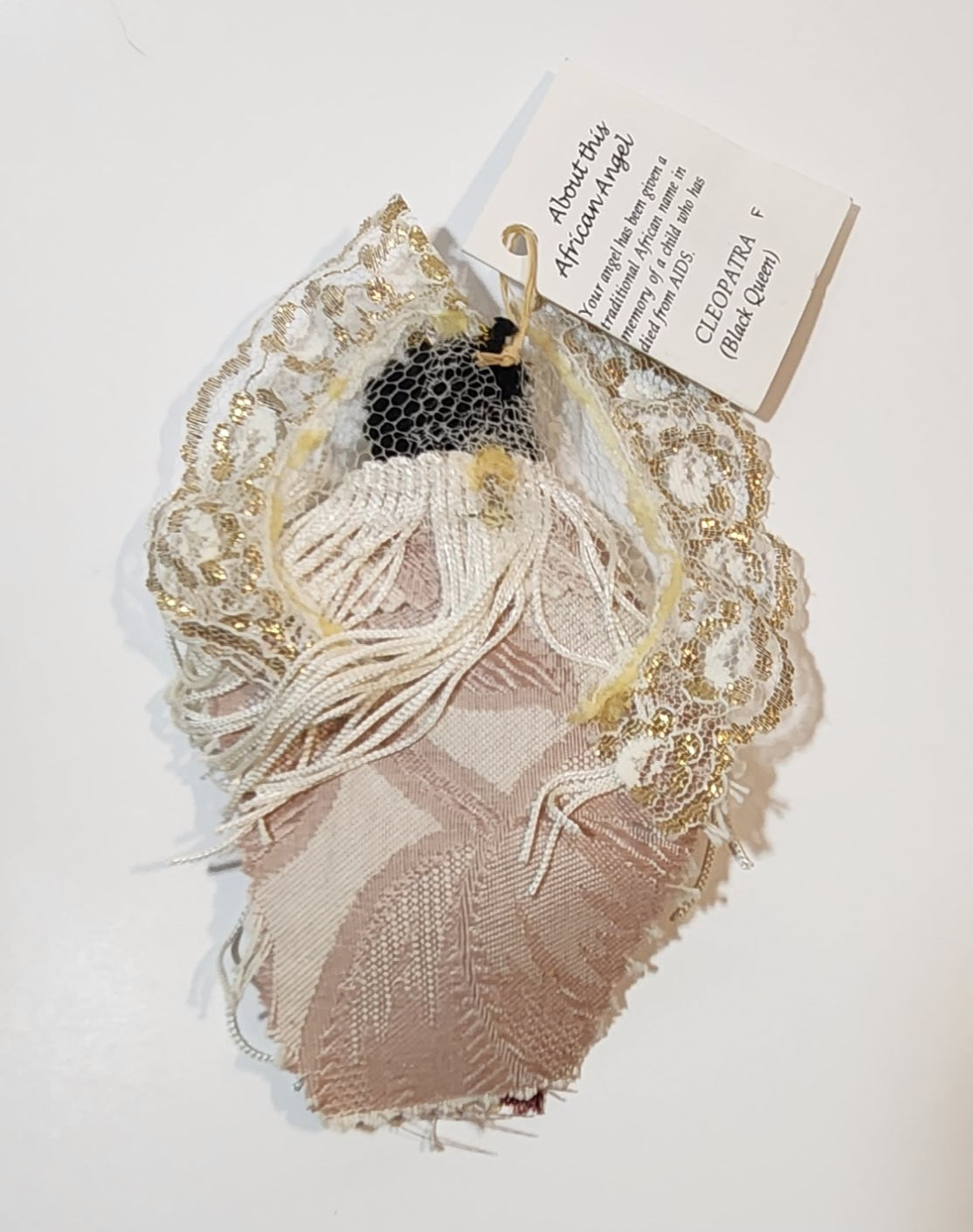 African AIDS Angel Cleopatra Black Queen Hanging Christmas Tree Ornament 5