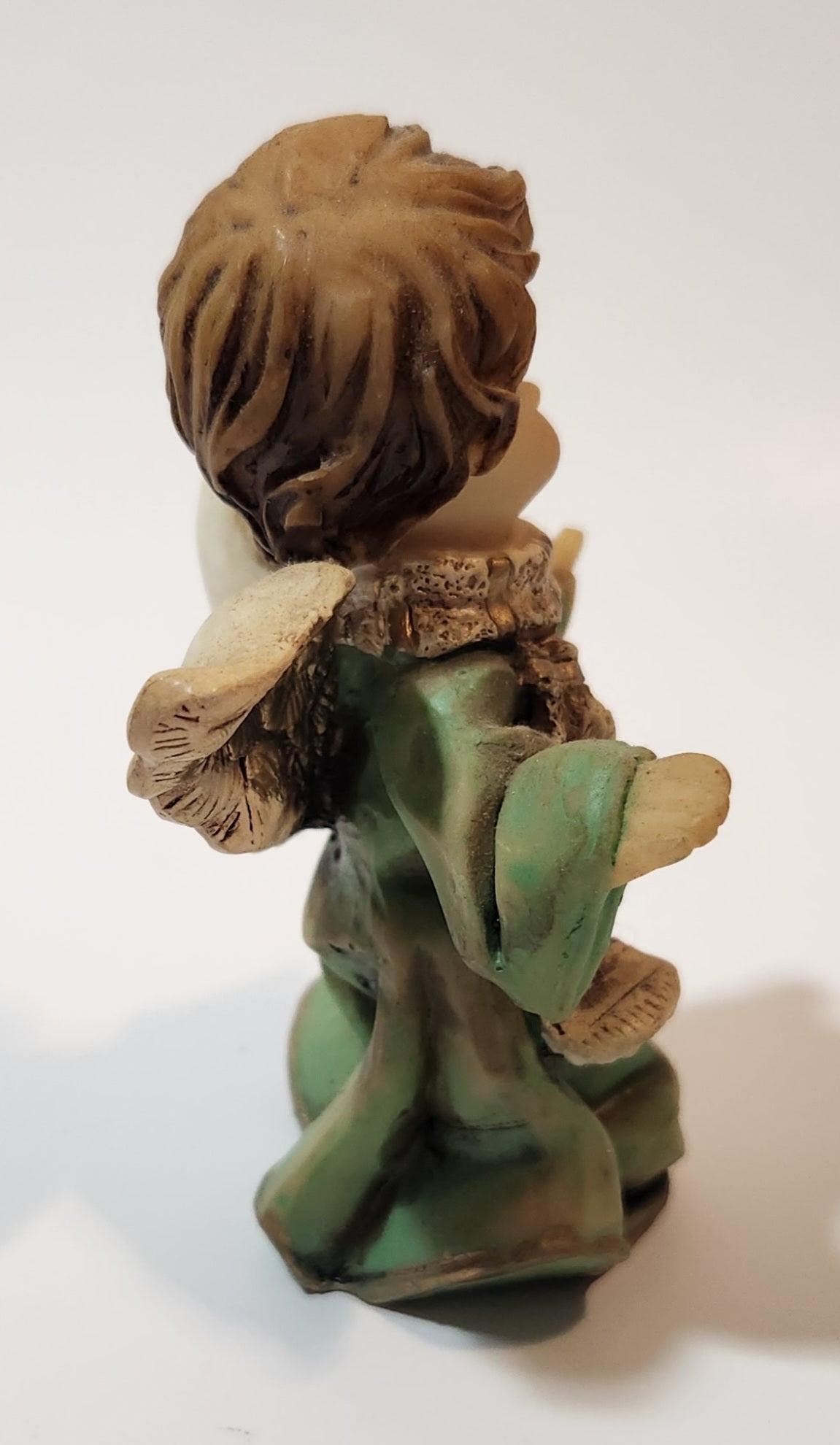 Angel in Green 4" Resin Figurine 5