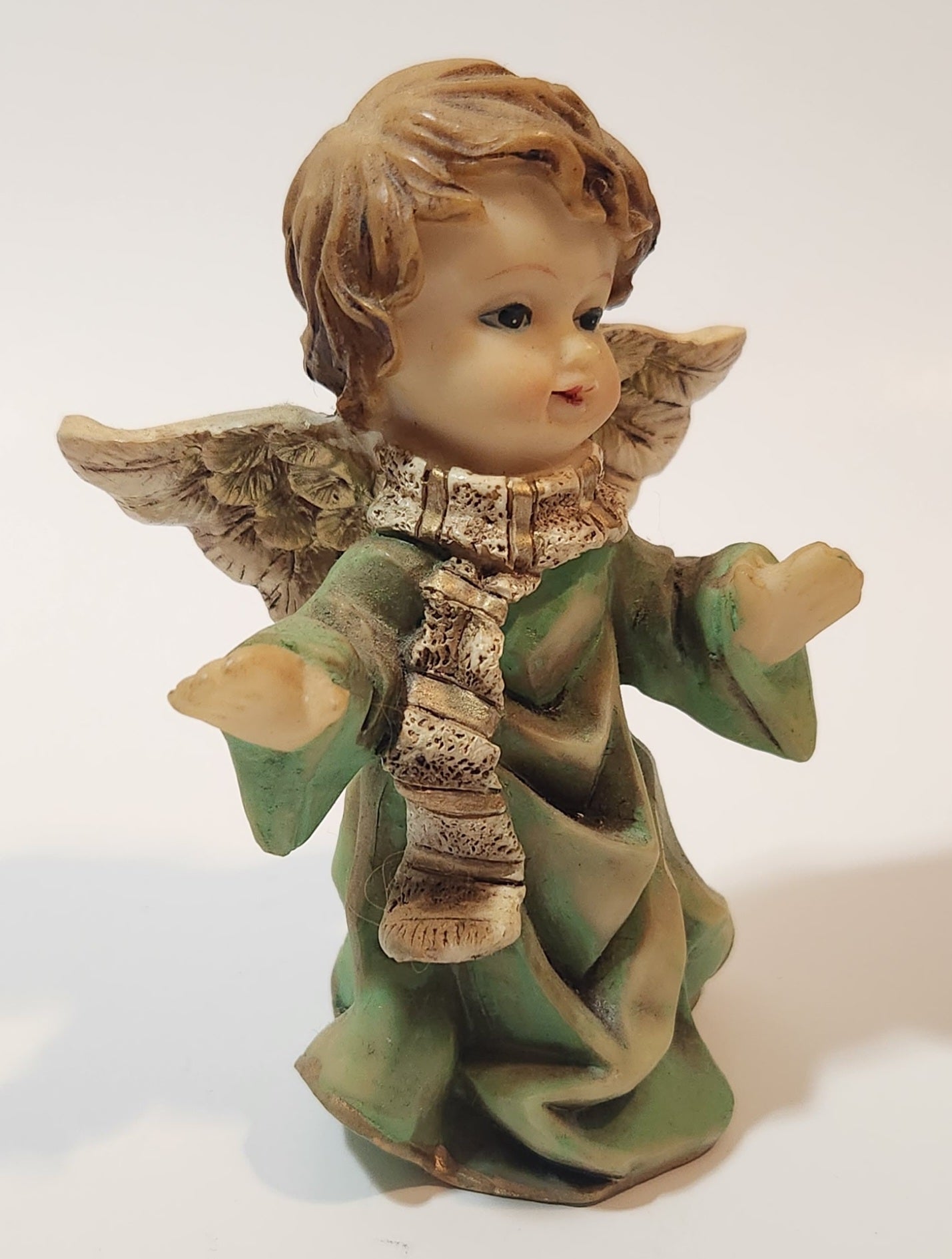 Angel in Green 4" Resin Figurine 6
