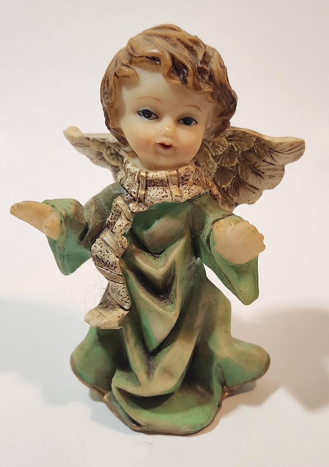Angel in Green 4" Resin Figurine 7