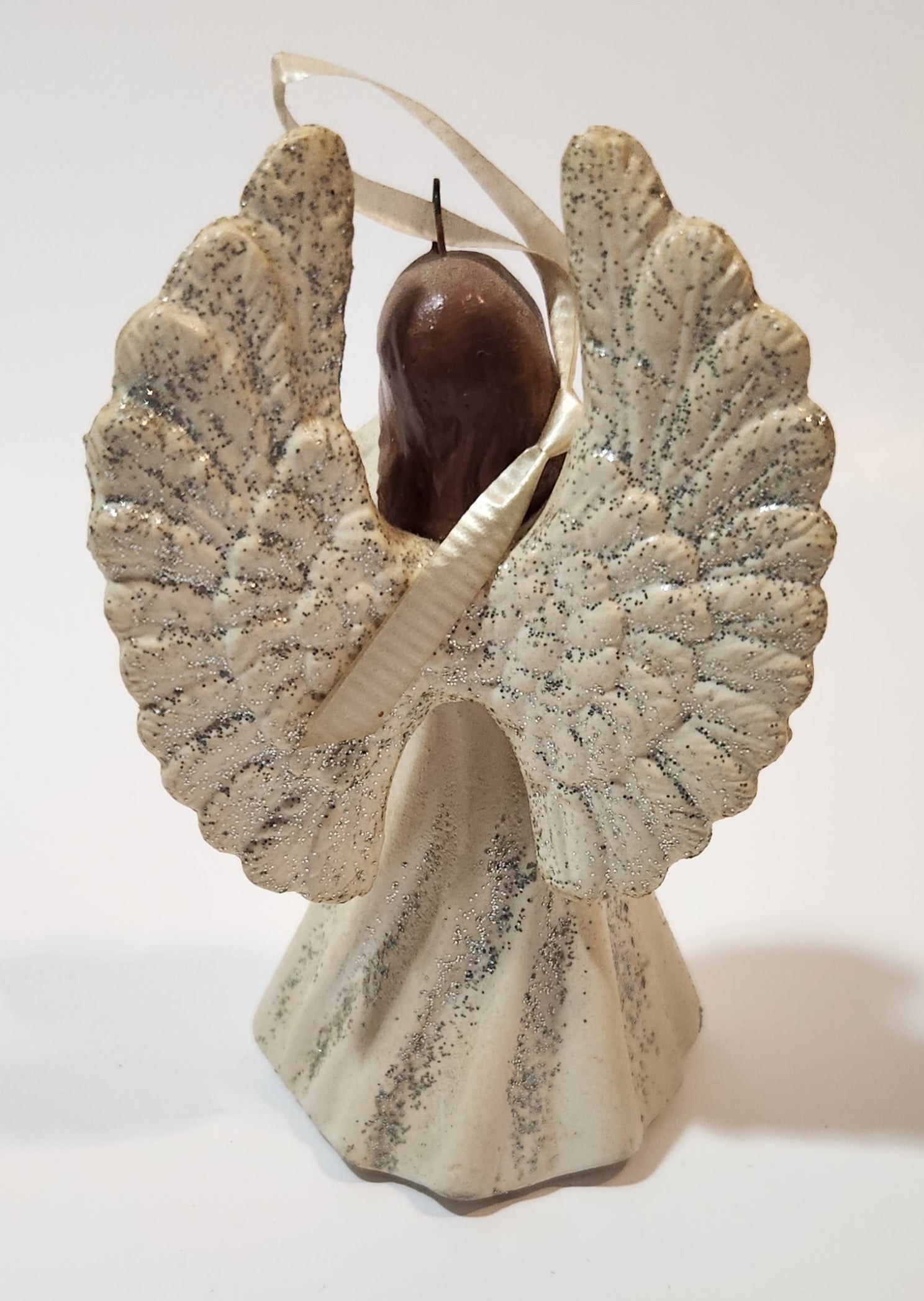 Angel Playing Violin 3 3/4" Hanging Ceramic Christmas Tree Ornament 4