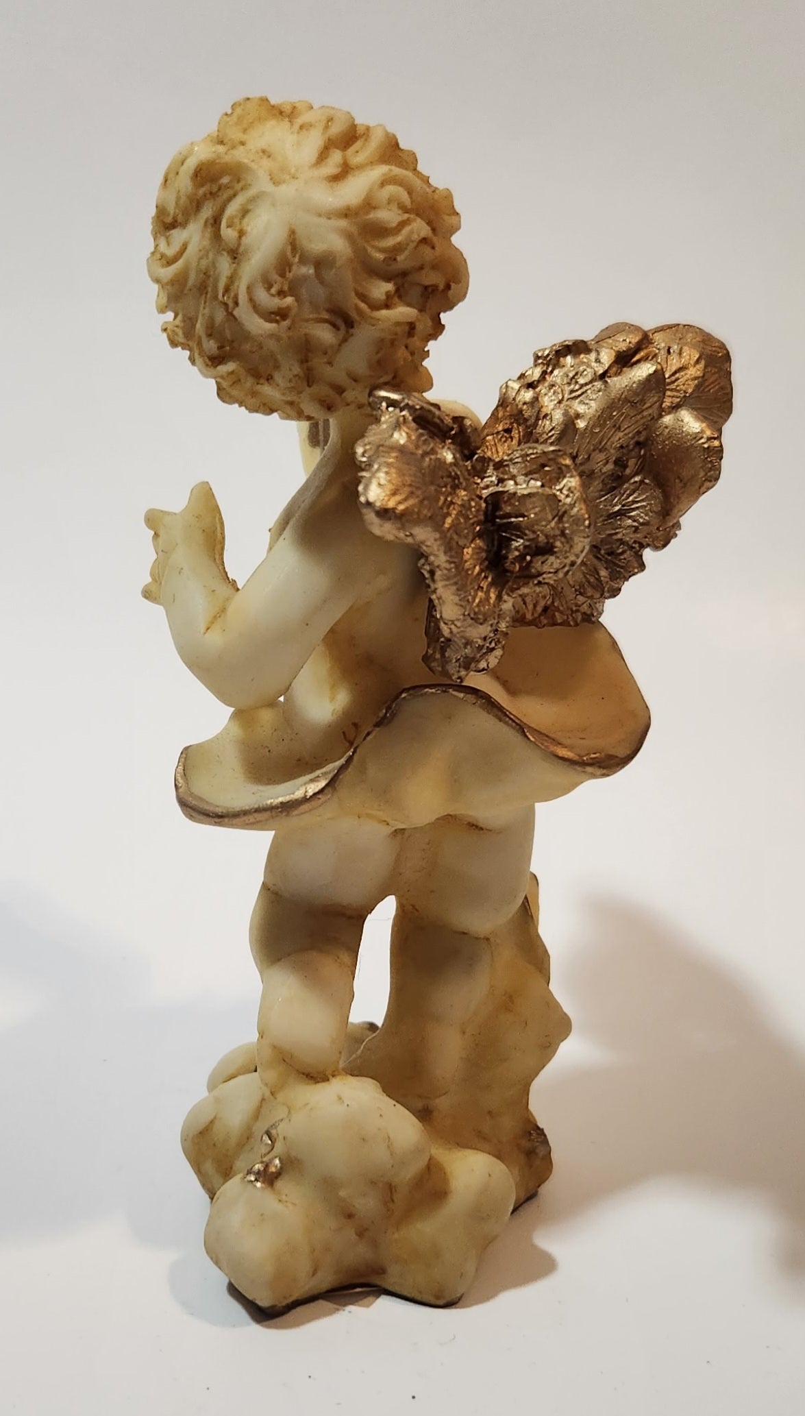 Angel Holding Lyre 5" Resin Figurine 3