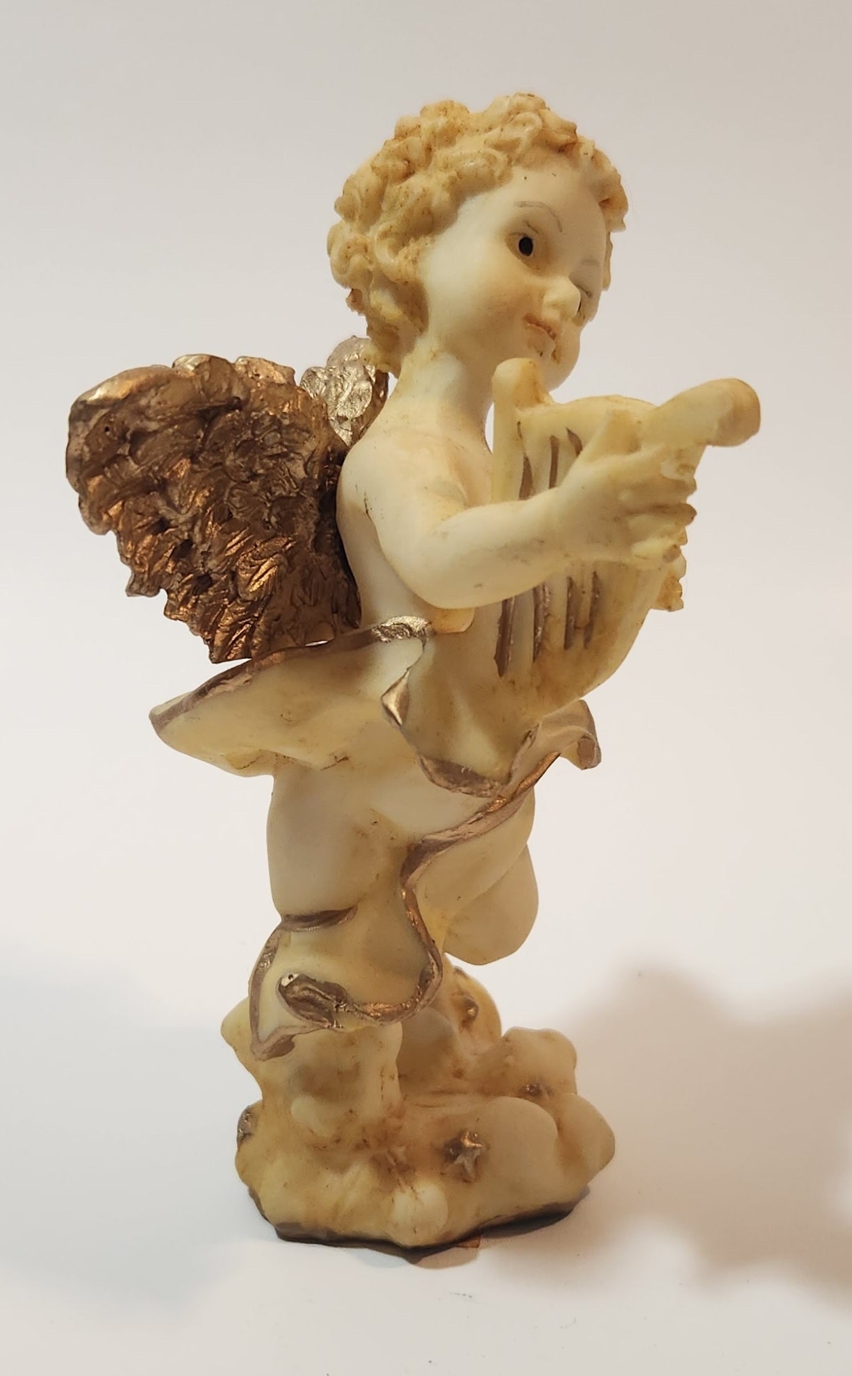 Angel Holding Lyre 5" Resin Figurine 6