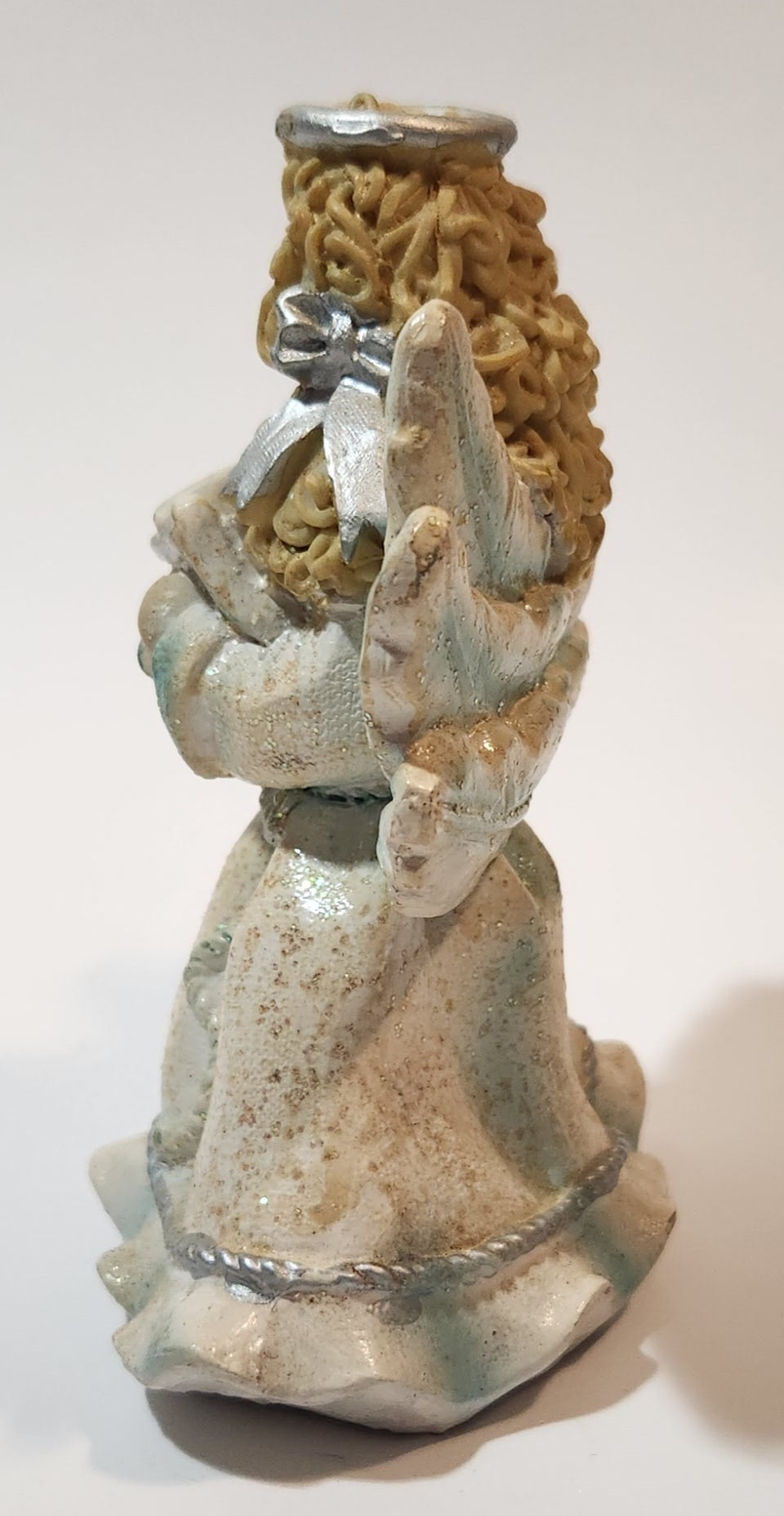 Angel Holding Song Book 4 3/4" Tall Resin Figurine 3