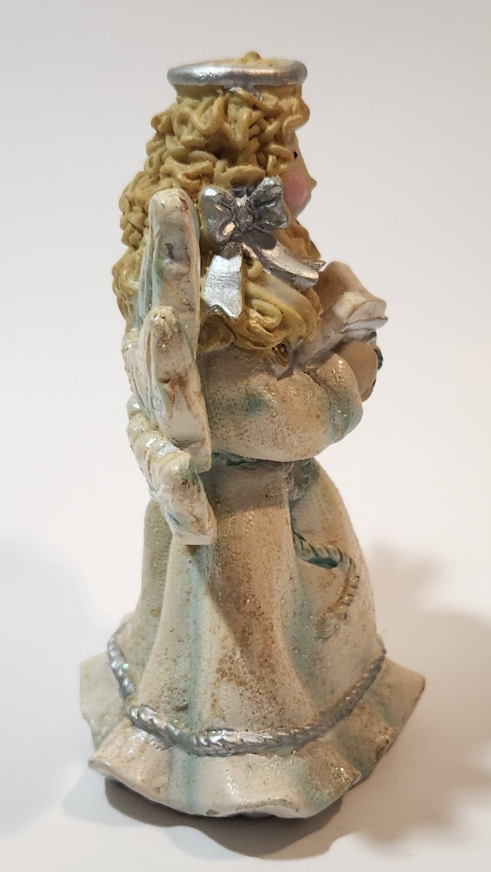 Angel Holding Song Book 4 3/4" Tall Resin Figurine 7