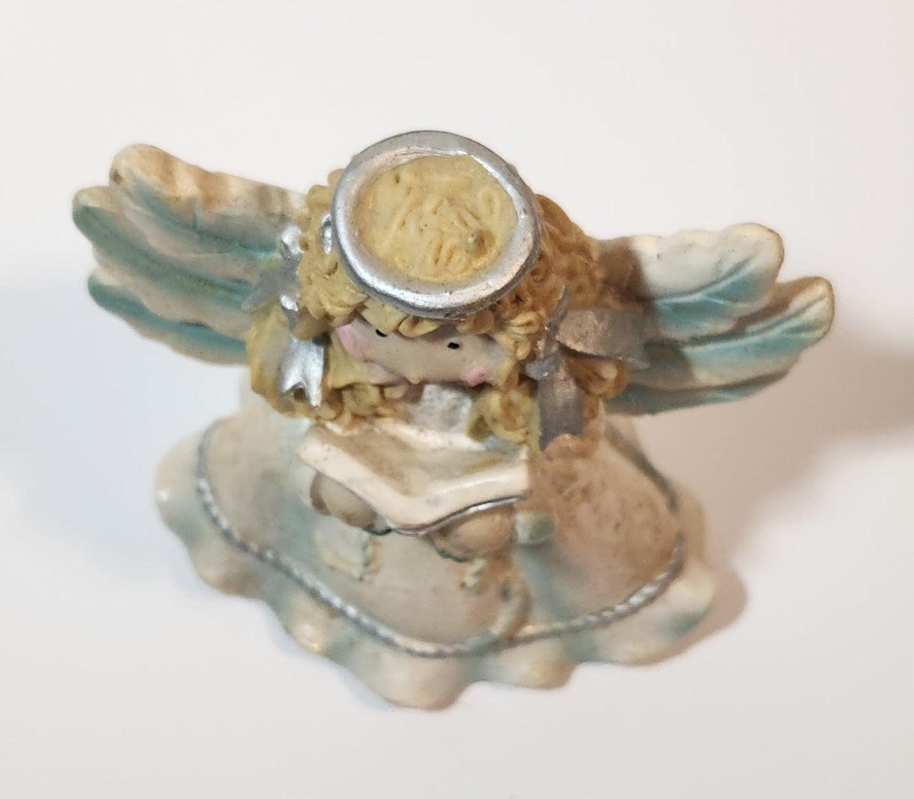 Angel Holding Song Book 4 3/4" Tall Resin Figurine 10