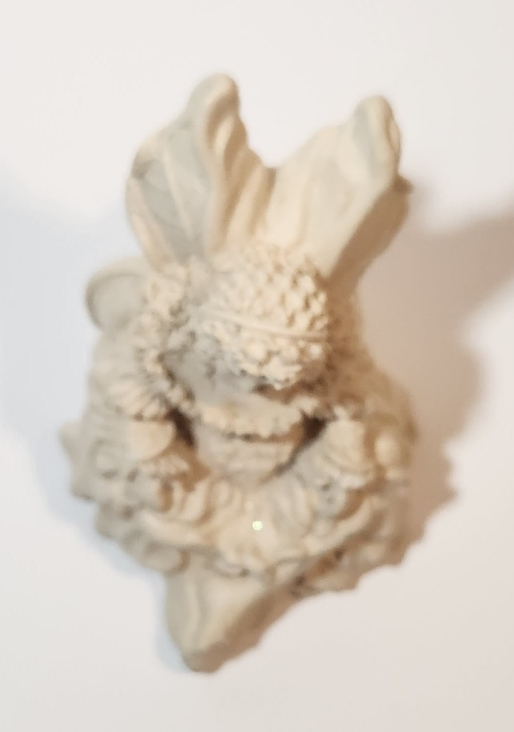 Angel Sitting Wearing Dress 3 1/2" Tall Heavy Resin Figurine 11
