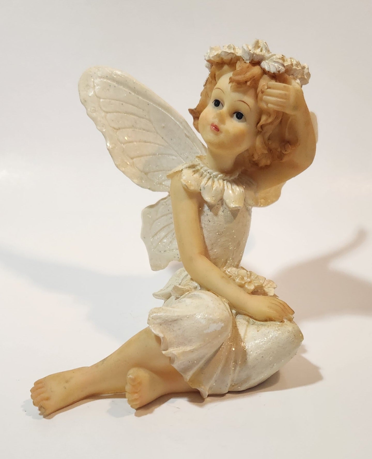 Angel Sitting 4 1/2" Tall Resin Figurine 3