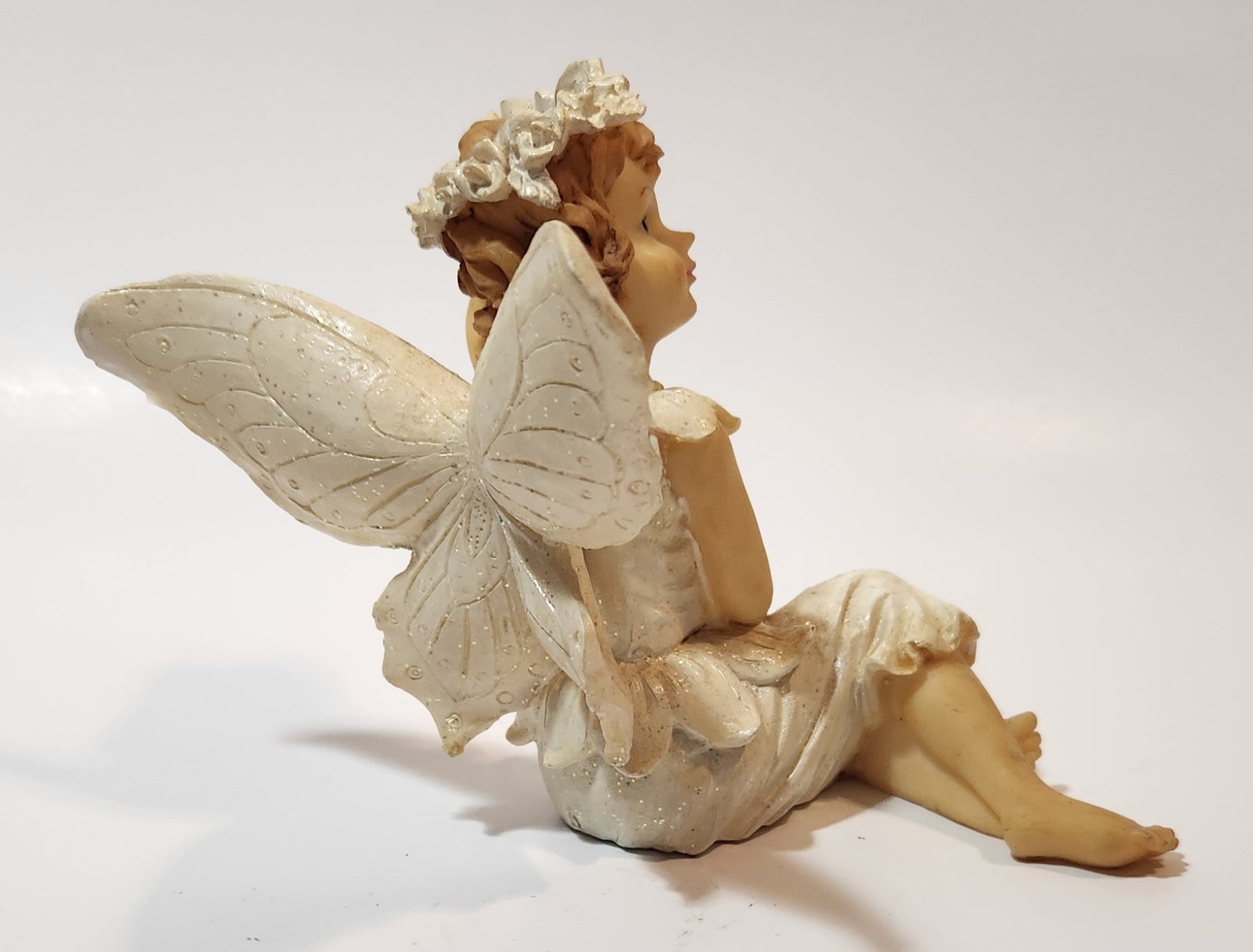 Angel Sitting 4 1/2" Tall Resin Figurine 6