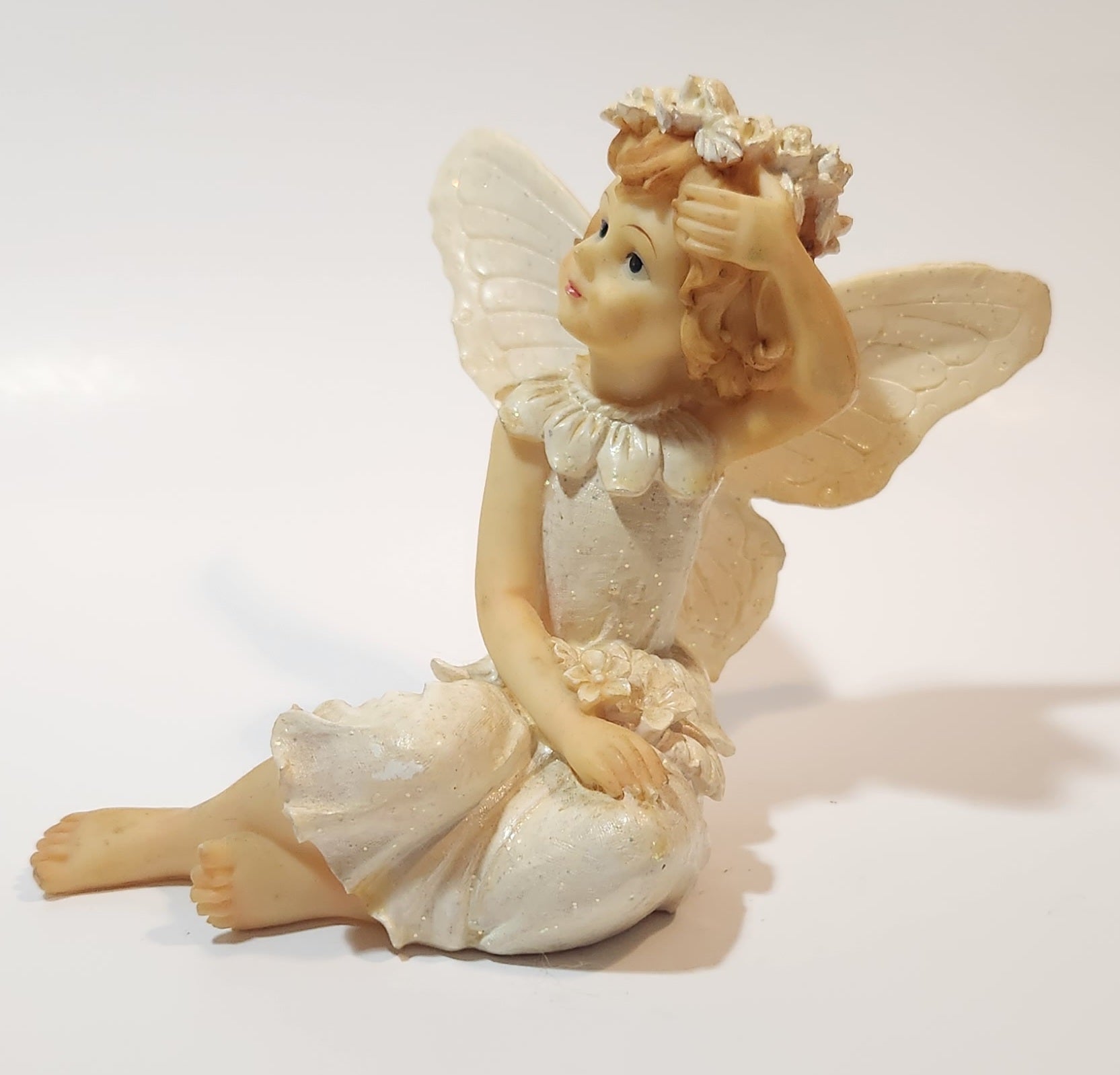 Angel Sitting 4 1/2" Tall Resin Figurine 11