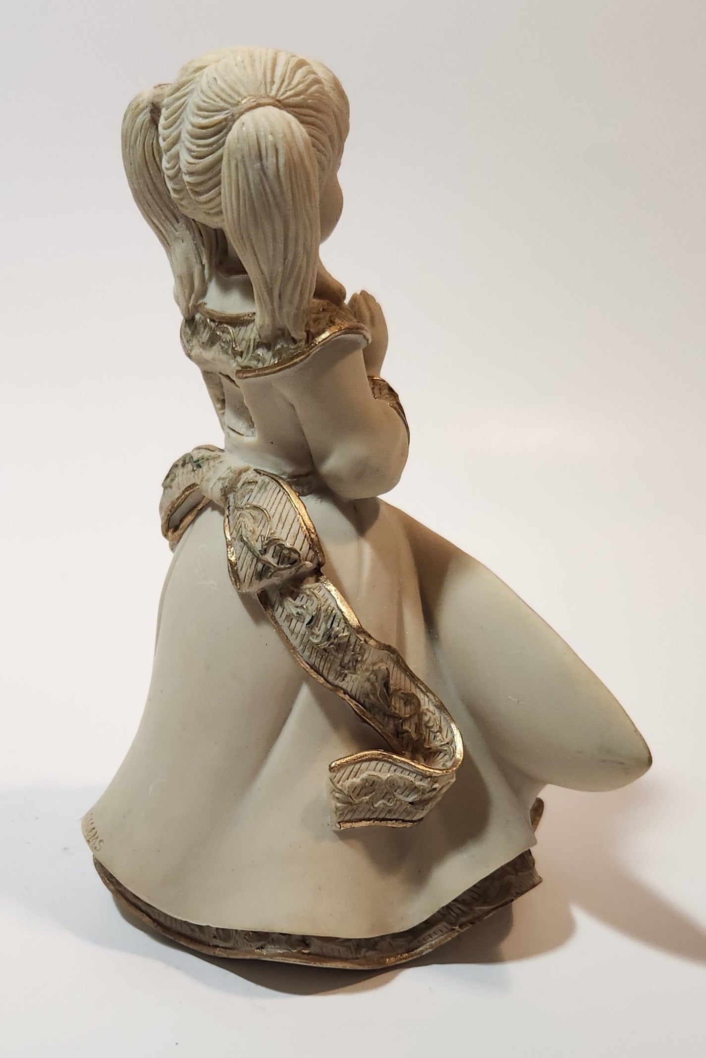 2006 Mindspring Studio Sarah's Angels Angel Girl Praying All Things are Possible 5" Tall Heavy Resin Figurine Missing Wings 6