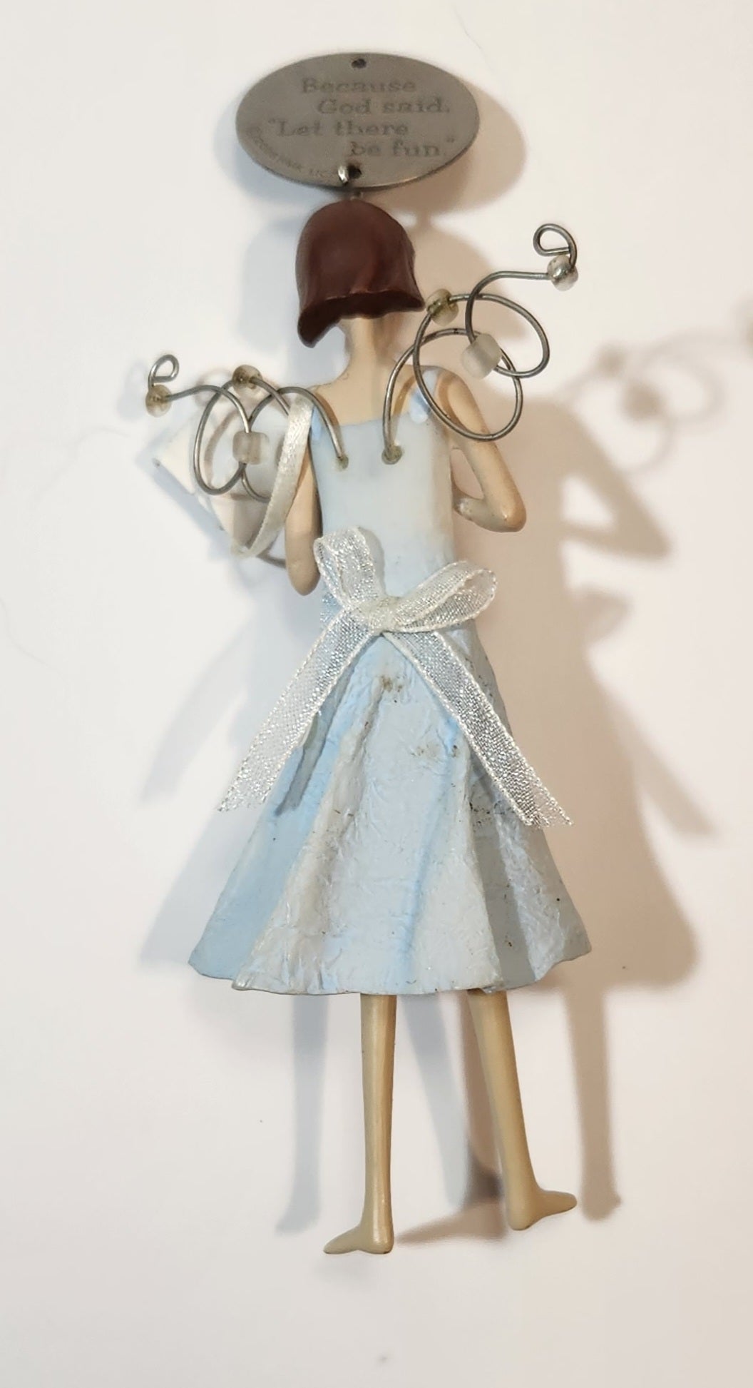 2008 Hallmark Keepsakes Aunt Angel Down To Earth Detailed Resin Hanging Christmas Tree Ornament 3