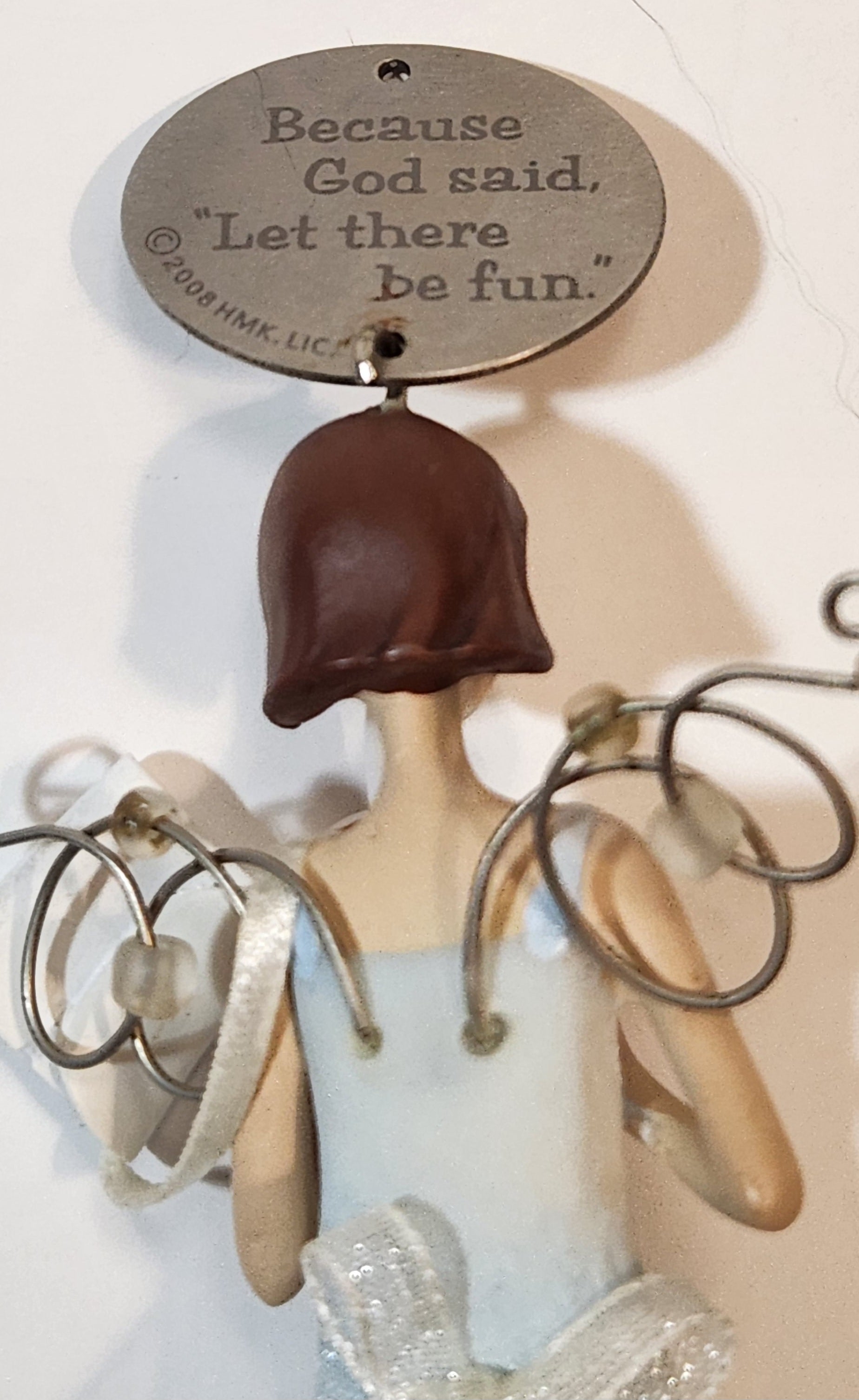2008 Hallmark Keepsakes Aunt Angel Down To Earth Detailed Resin Hanging Christmas Tree Ornament 4