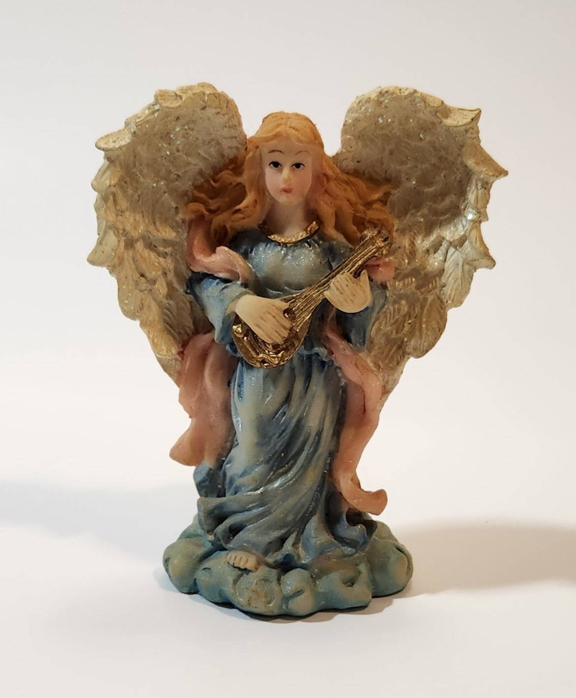 Angel Playing Ukulele 3 3/4" Resin Figurine 6
