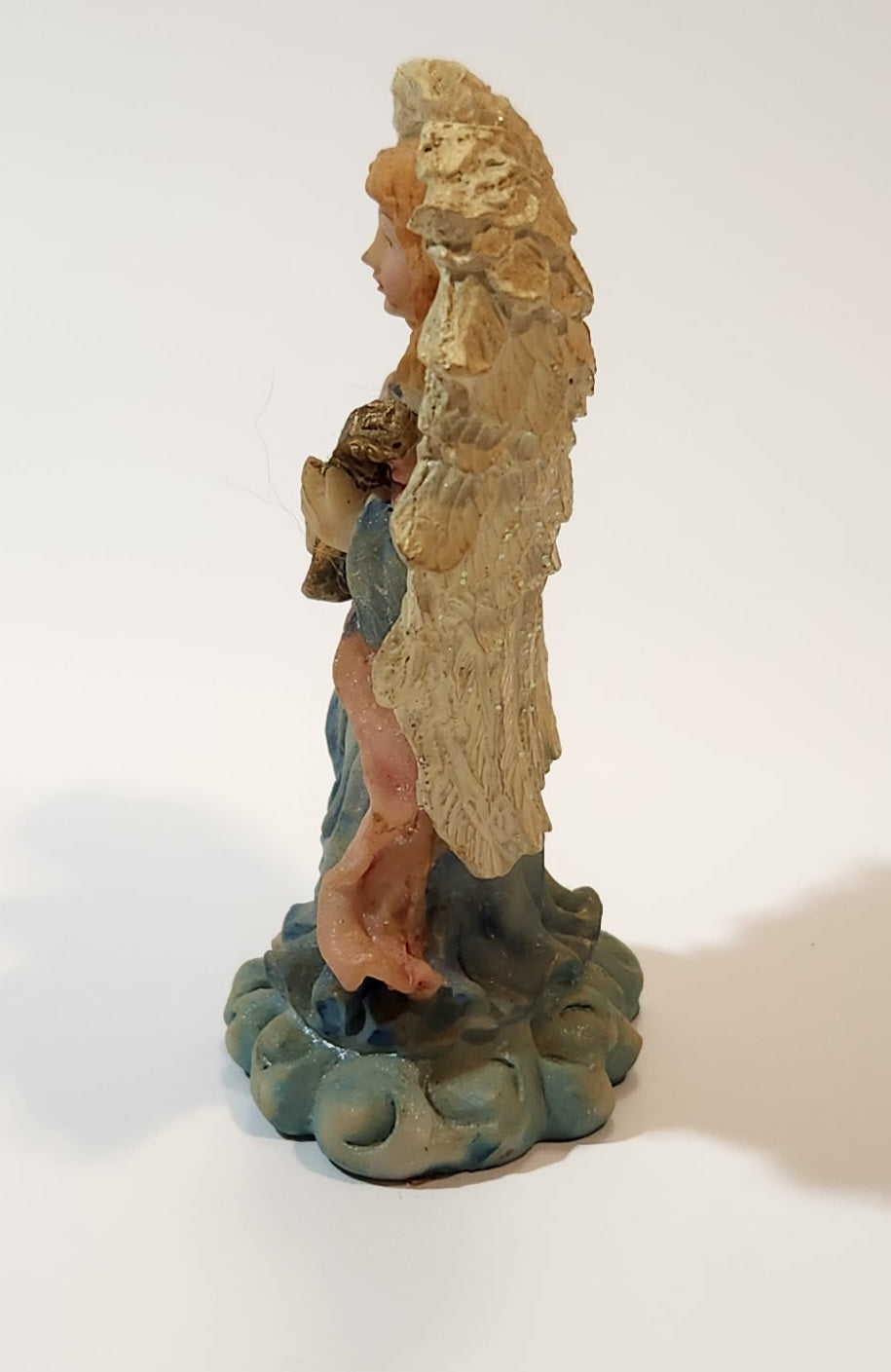 Angel Playing Ukulele 3 3/4" Resin Figurine 5