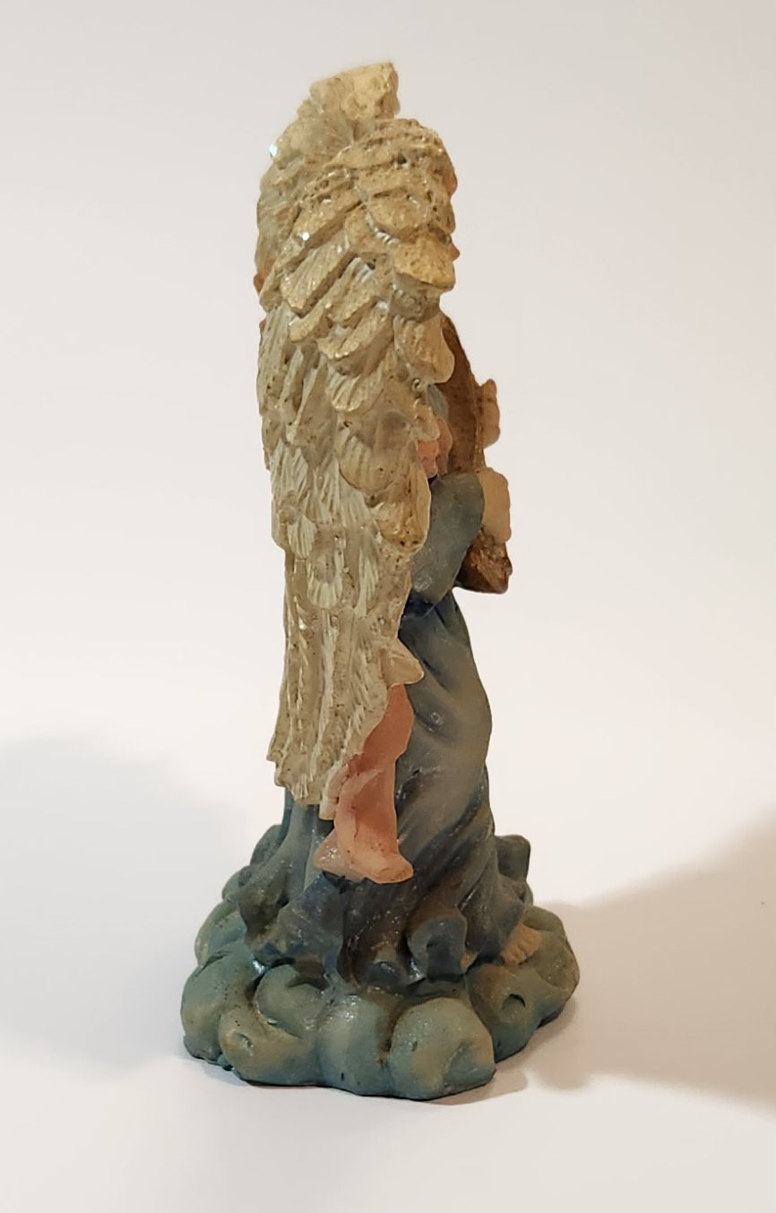 Angel Playing Ukulele 3 3/4" Resin Figurine 3