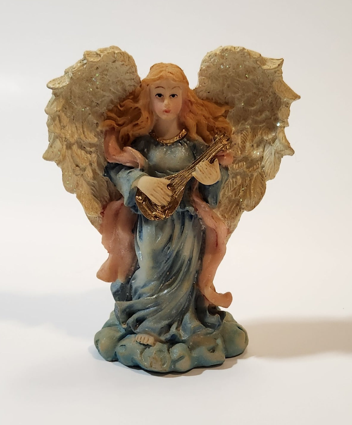 Angel Playing Ukulele 3 3/4" Resin Figurine 2