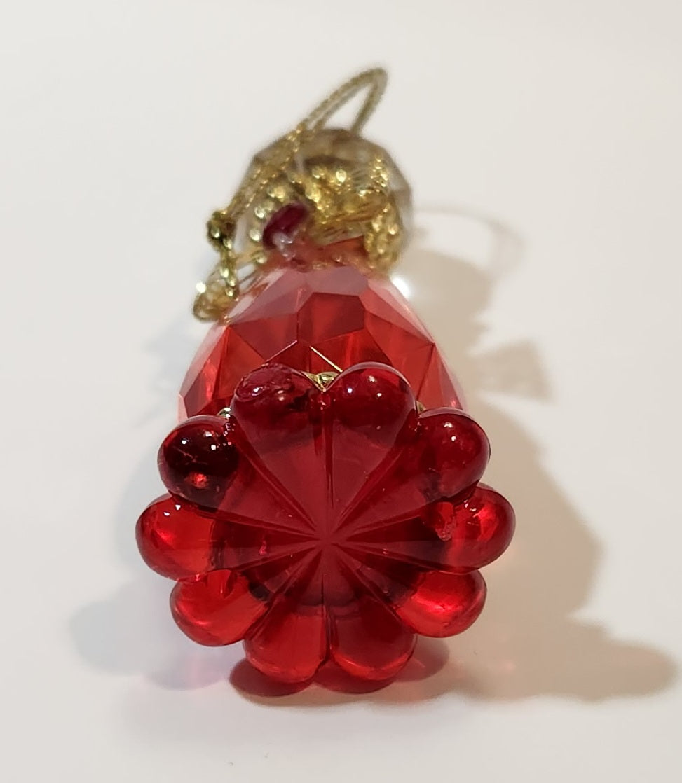 Red January Angel Birth Stone Hanging Christmas Tree Ornament 8