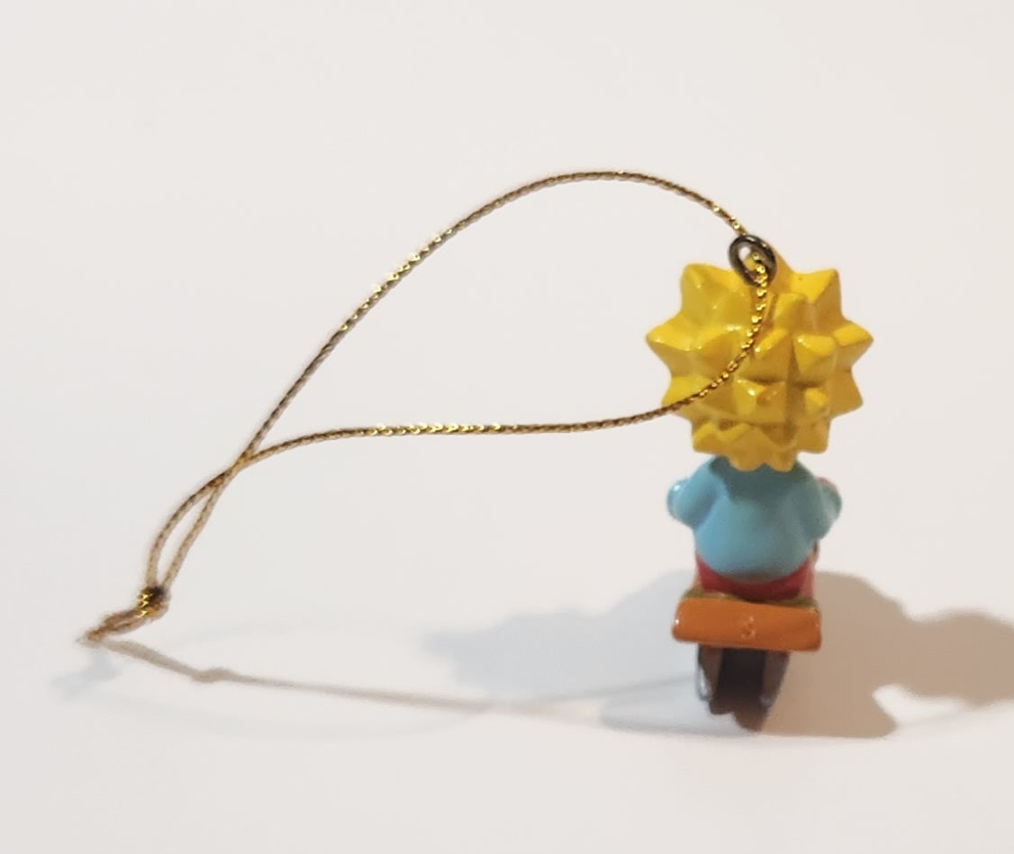 Twentieth Century Fox The Simpsons Maggie Simpson on Sled 1 3/4" PVC Hanging Christmas Tree Ornament 3
