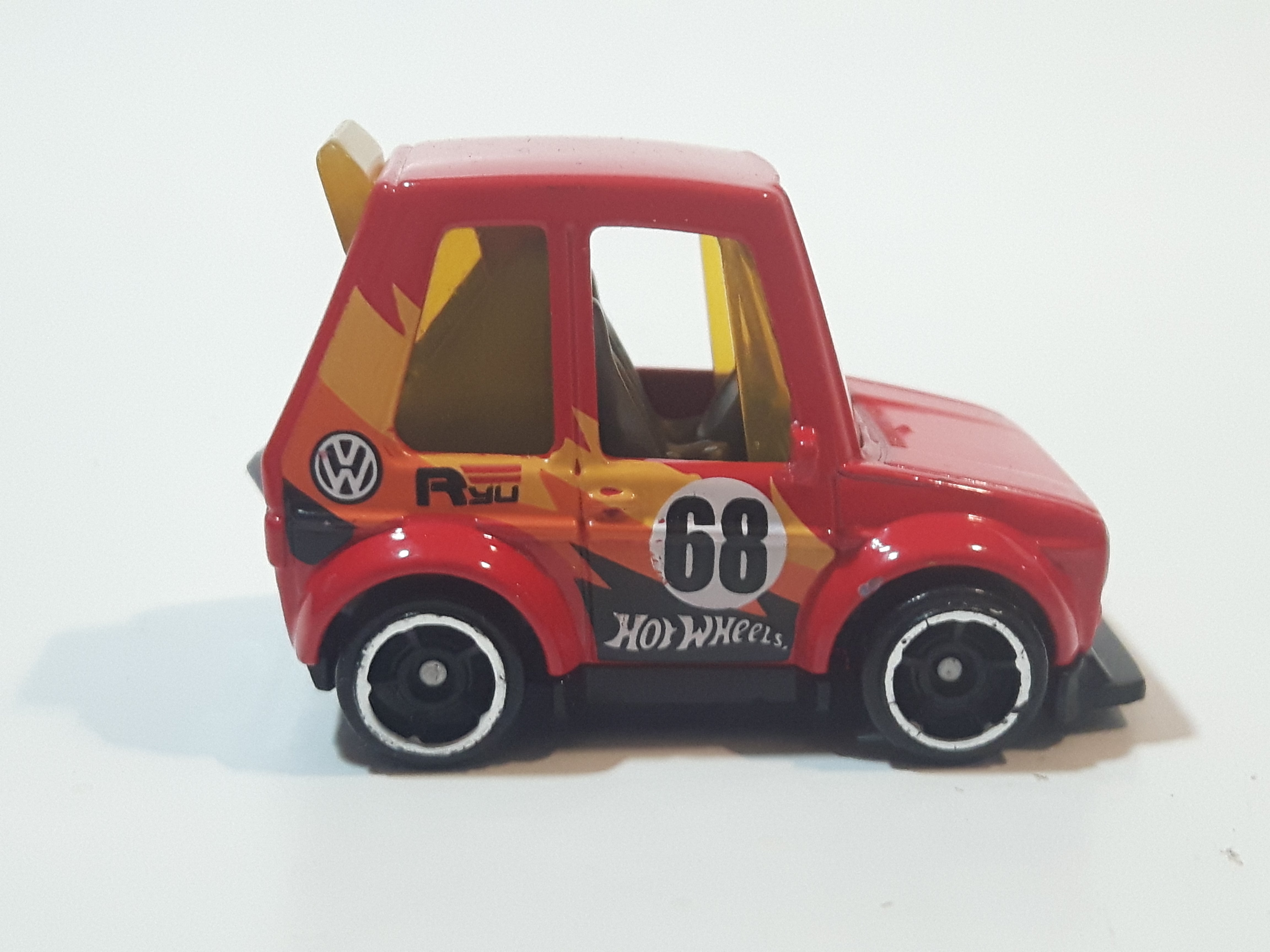 2022 Hot Wheels Tooned Volkswagen Golf MK1 Red Die Cast Toy Car Vehicle 4