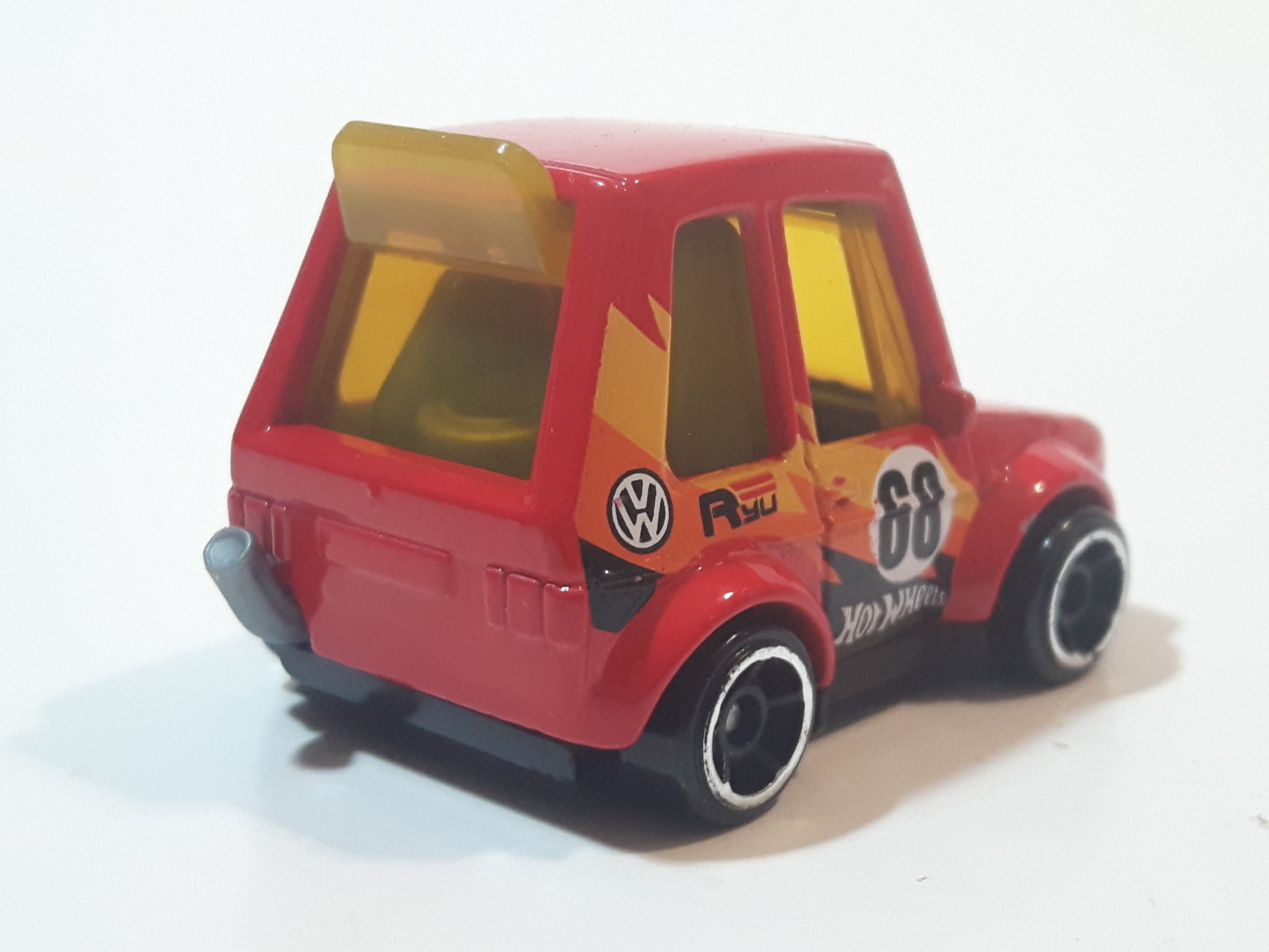 2022 Hot Wheels Tooned Volkswagen Golf MK1 Red Die Cast Toy Car Vehicle 5