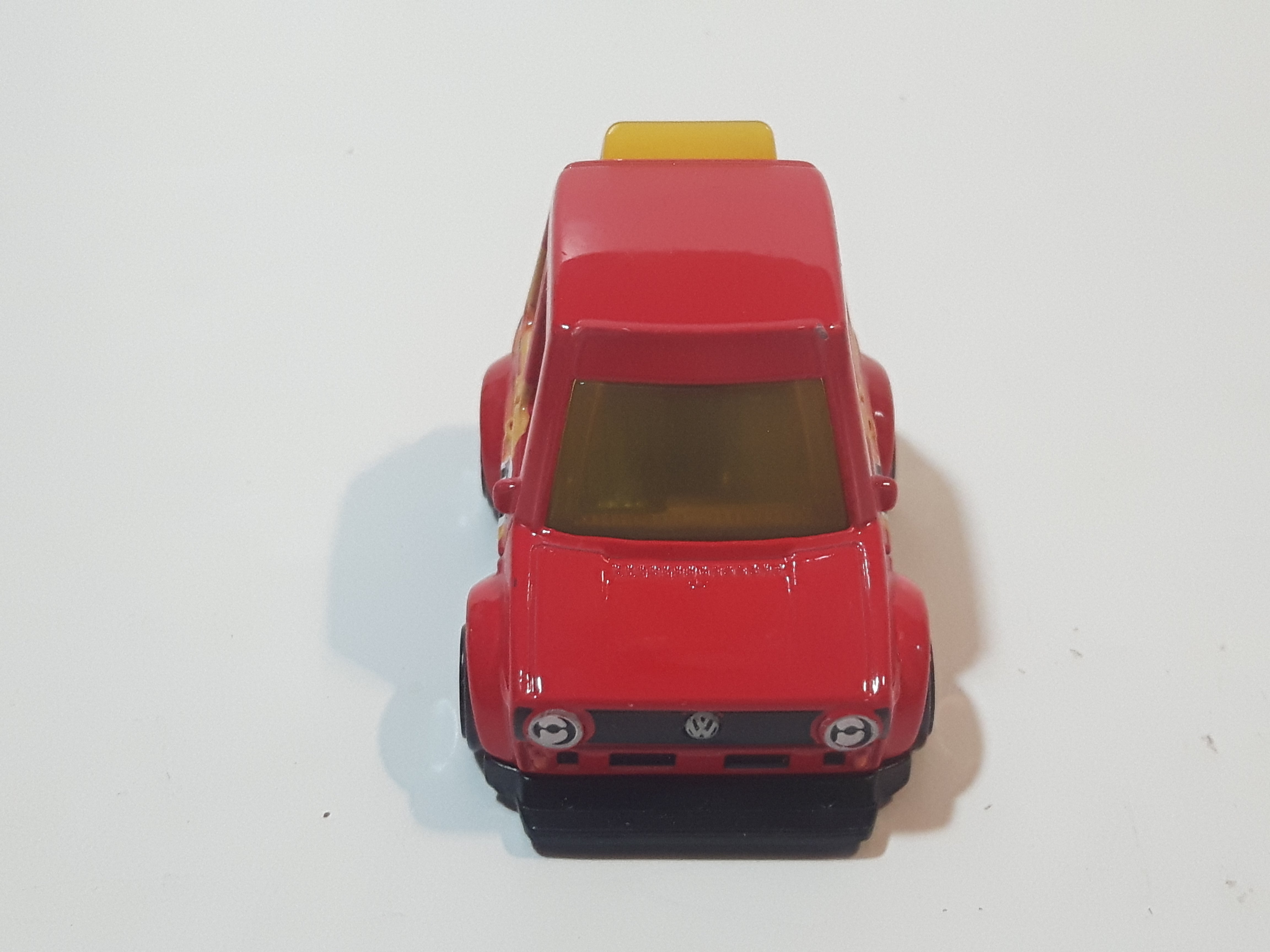 2022 Hot Wheels Tooned Volkswagen Golf MK1 Red Die Cast Toy Car Vehicle 10