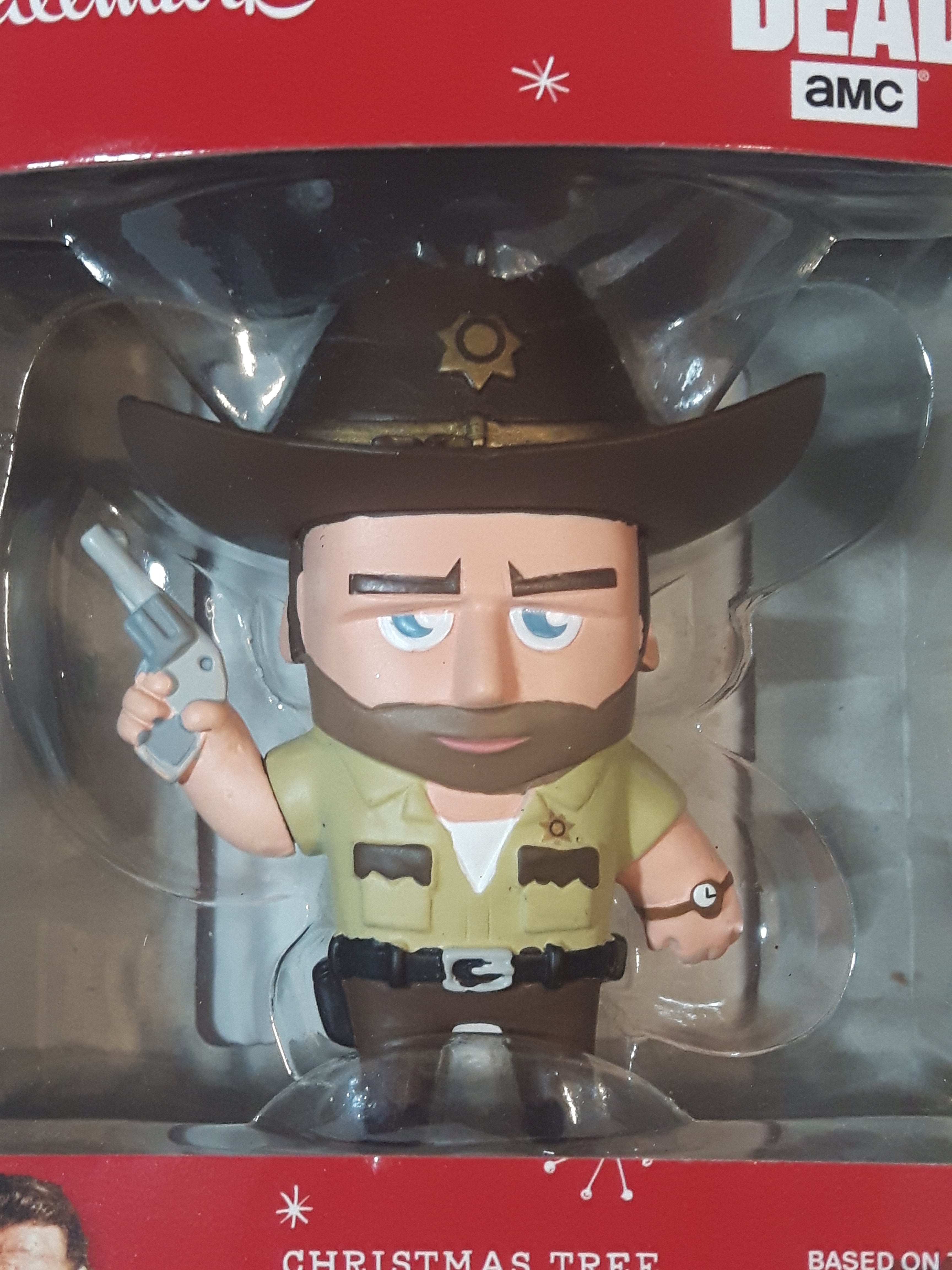 2015 Hallmark AMC TV Series The Walking Dead Rick Grimes Christmas Tree Ornament New in Box 2