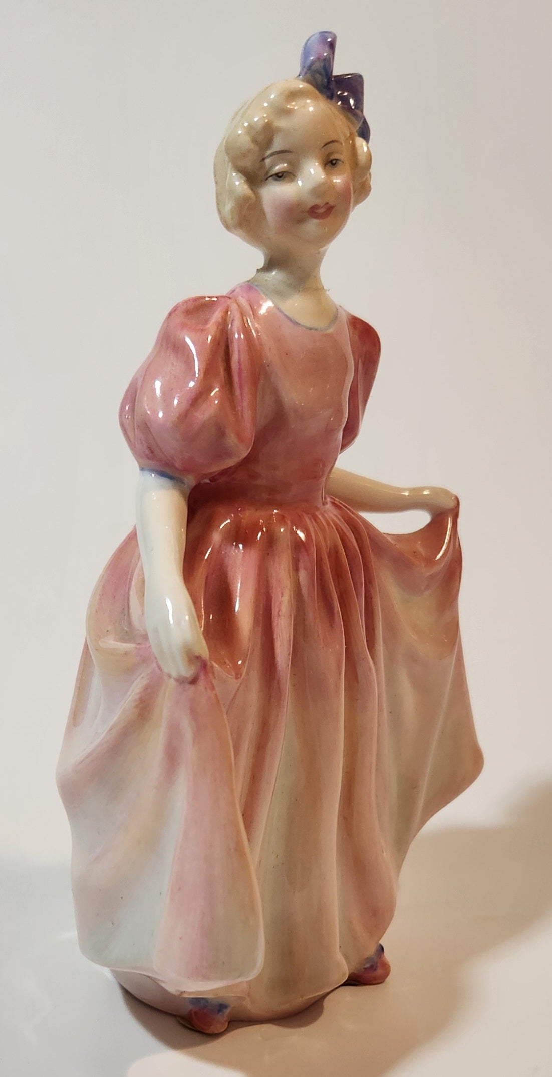 Vintage Royal Doulton Sweeting 6 1/4" Tall Bone China Figurine H.N.1935 (Neck Repair) 7