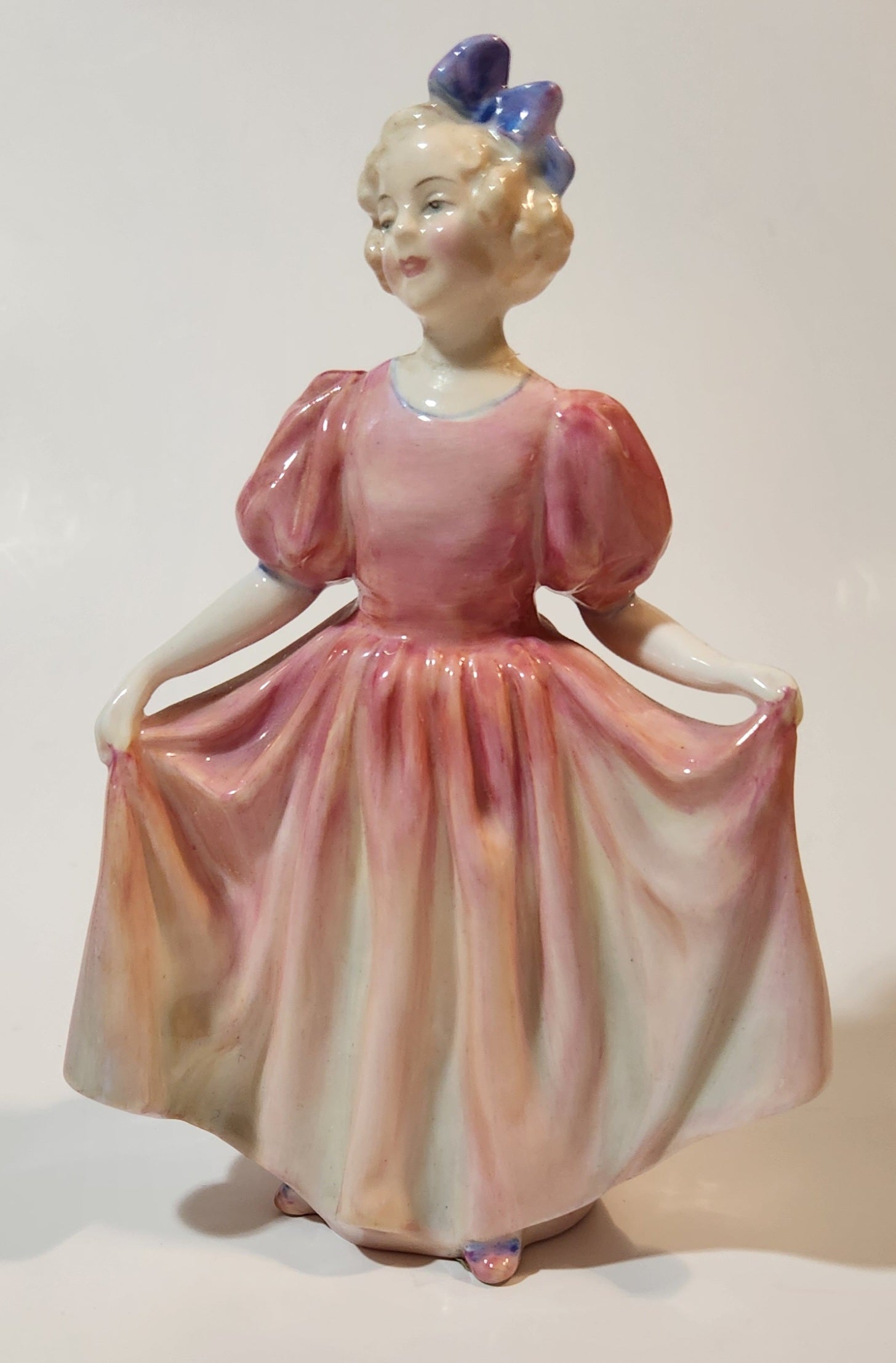 Vintage Royal Doulton Sweeting 6 1/4" Tall Bone China Figurine H.N.1935 (Neck Repair) 8