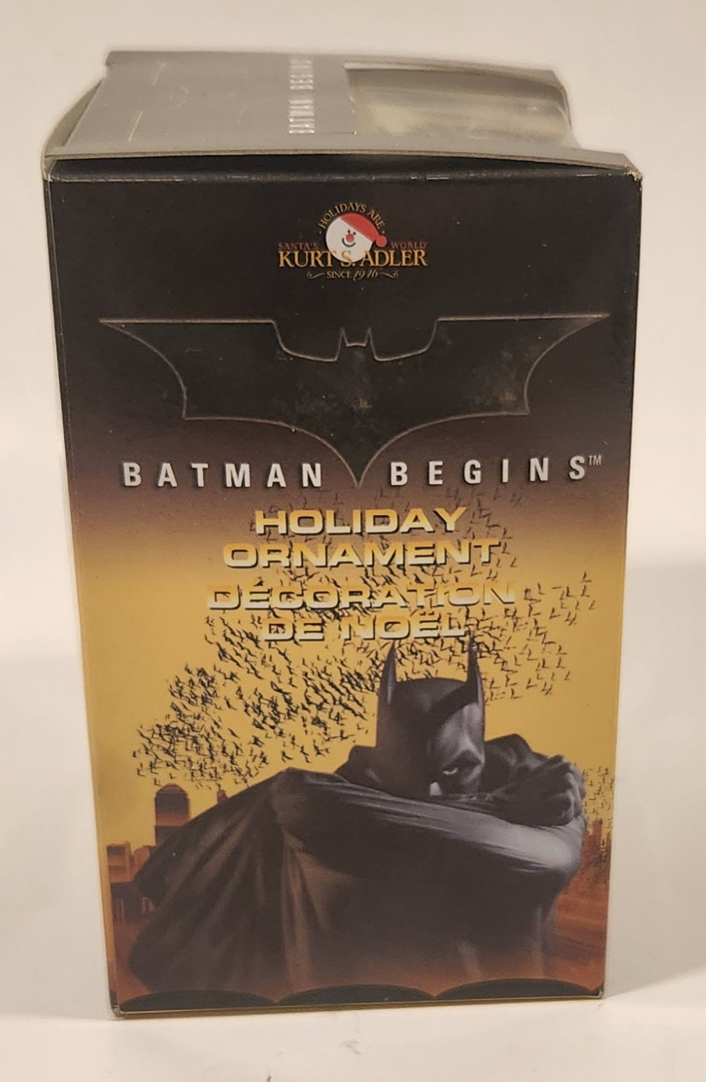 2005 Kurt S. Adler Warner Bros. DC Comics Batman Begins Flying Batman Holiday Ornament New in Box 7