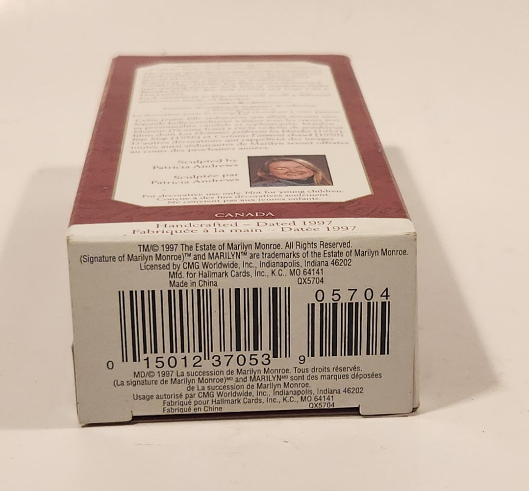 1997 Hallmark Keepsake Collector Series Marilyn Monroe Christmas Tree Ornament New in box 10