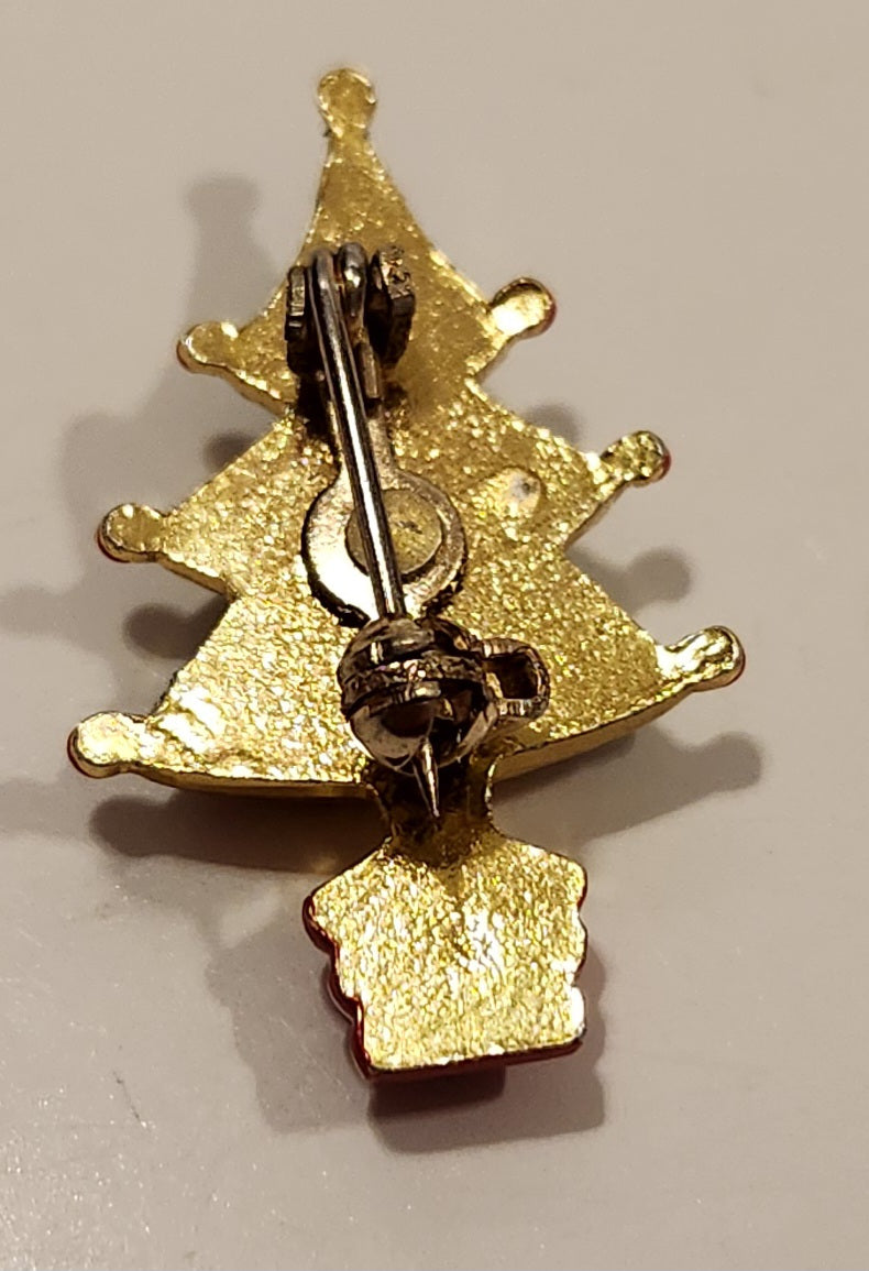 Christmas Tree Metal Brooch Pin 3