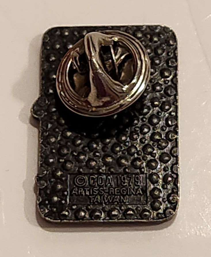1988 Calgary Winter Olympics Downhill Skiing 3/4" x 1" Enamel Metal Lapel Pin 2