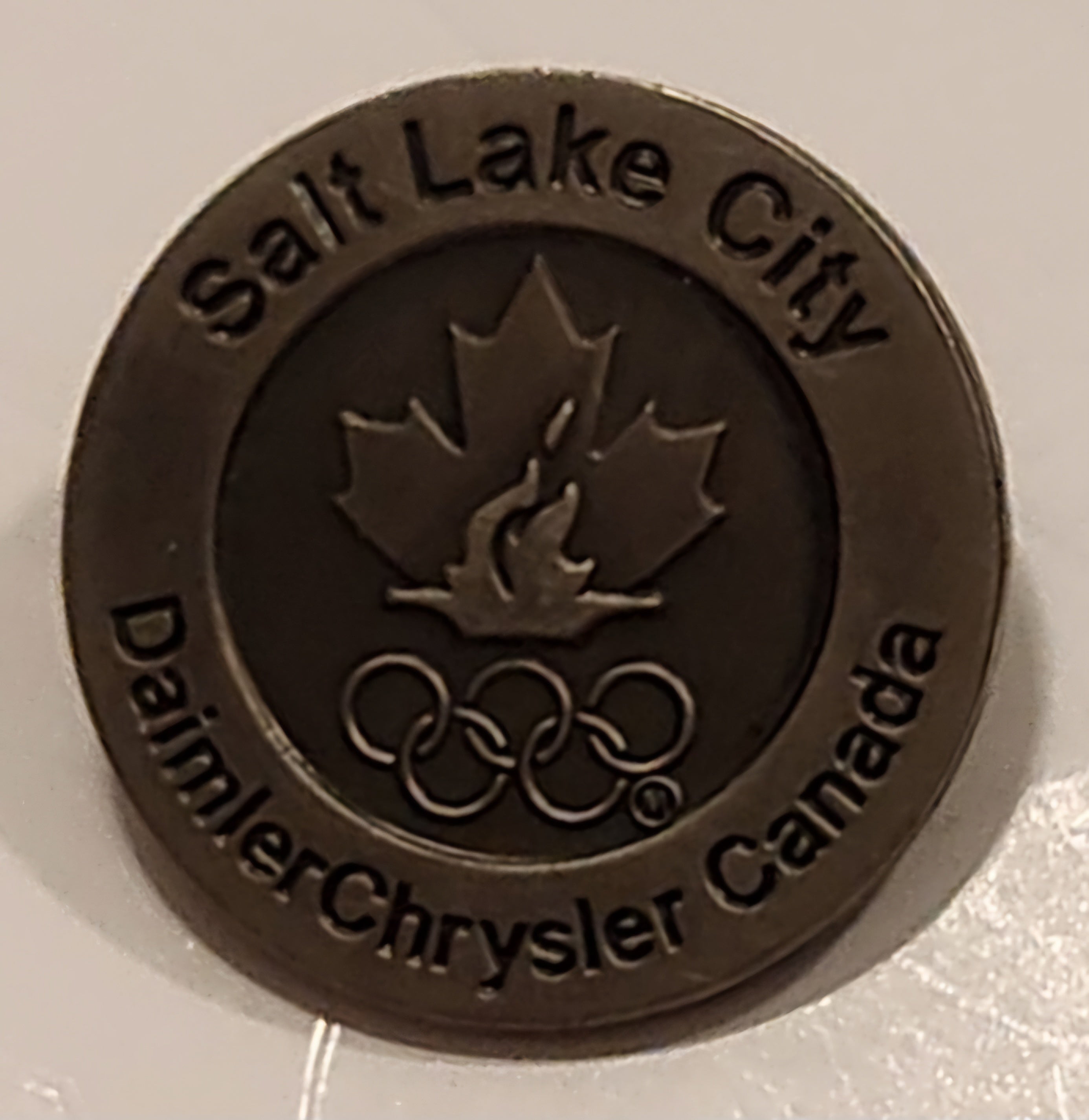 2002 Salt Lake City Olympic Games Daimler Chrysler Canada Metal Lapel Pin 2
