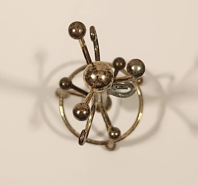 Vintage Coat Rack Dollhouse Brass Miniature 6" Tall 4