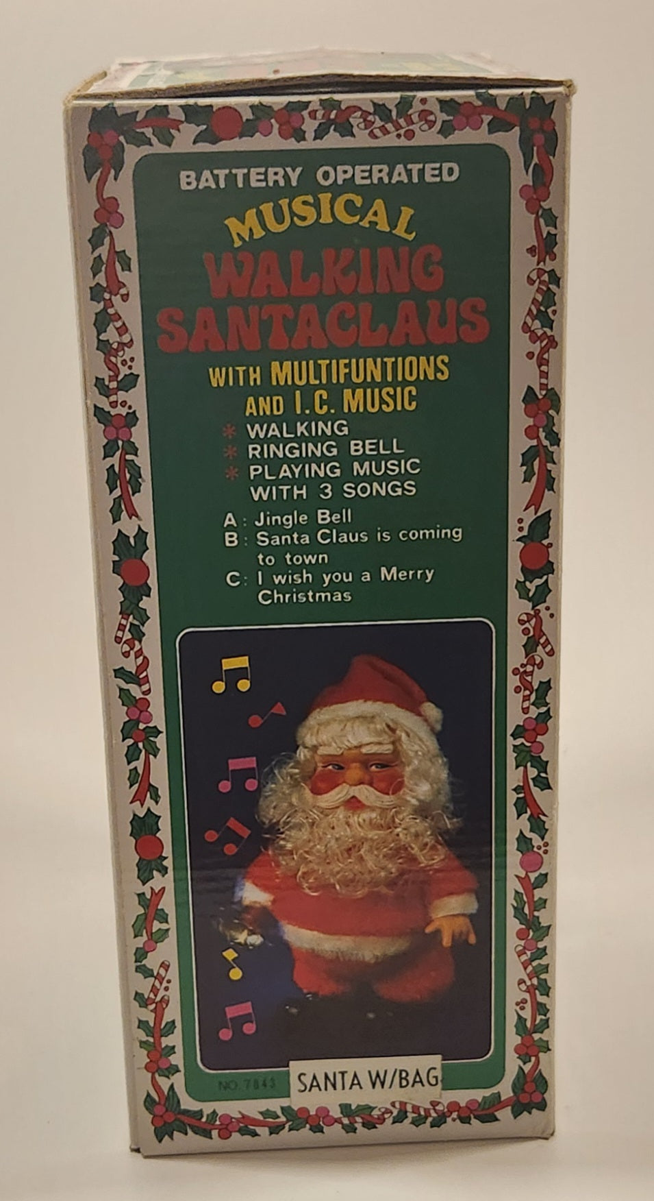 Battery Operated Musical Walking Santa Claus with Box 12