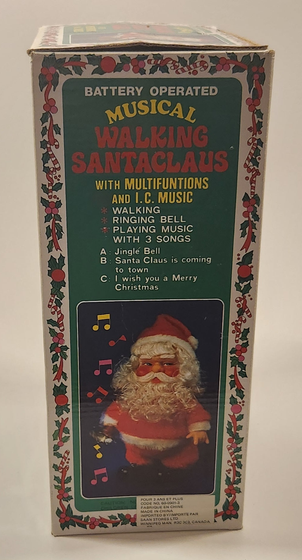 Battery Operated Musical Walking Santa Claus with Box 10