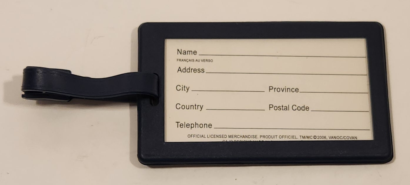 2010 Vancouver Olympic Games Ice Hockey Name and Address Rubber ID Tag Holder 3