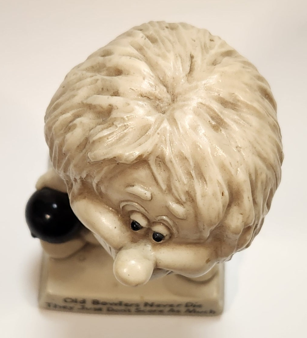 1971 W & R Berries & Co's Old Bowlers Never Die They Just Don't Score As Much Resin 836 Figurine Made in USA 5