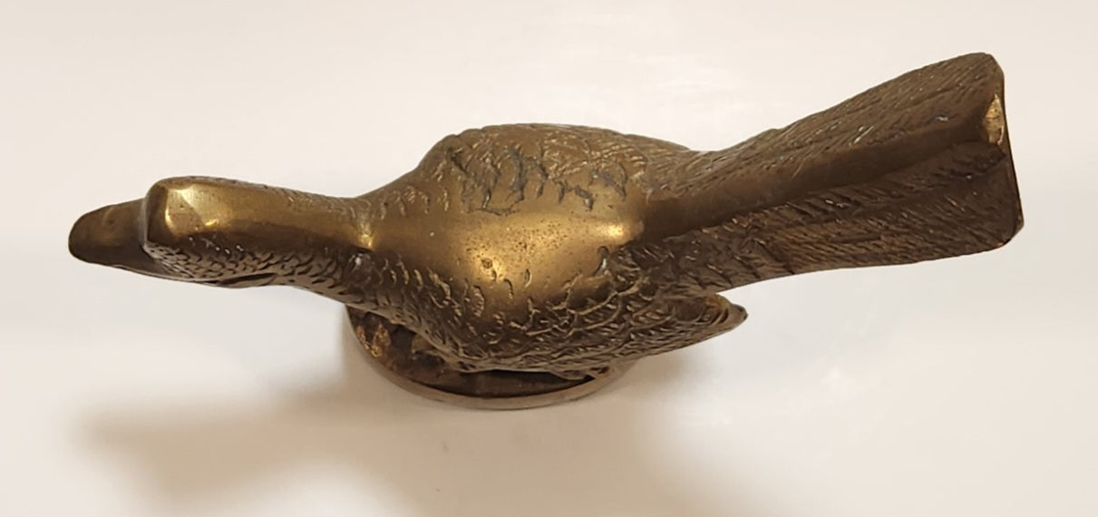 Vintage Roadrunner Bird with Tail Up 6" Brass Metal Figurine 7