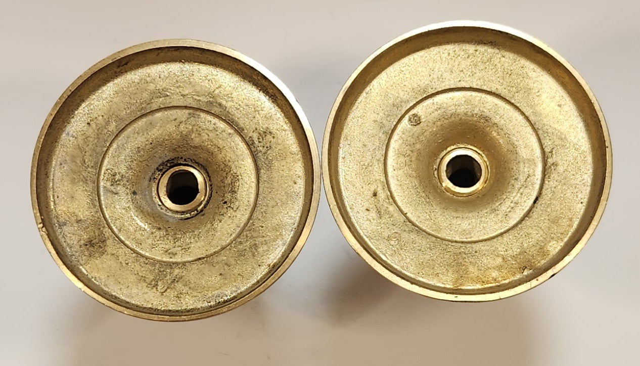 Vintage Brass Candle Stick Holders Set of 2 5
