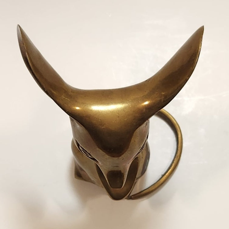 Mouse 5 1/2" Tall Brass Metal Figurine Made in Korea 6