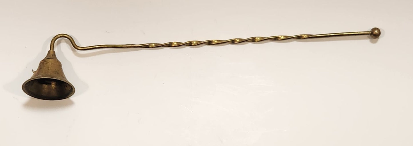 Vintage Twisted Brass Candle Wick Flame Snuffer Tool