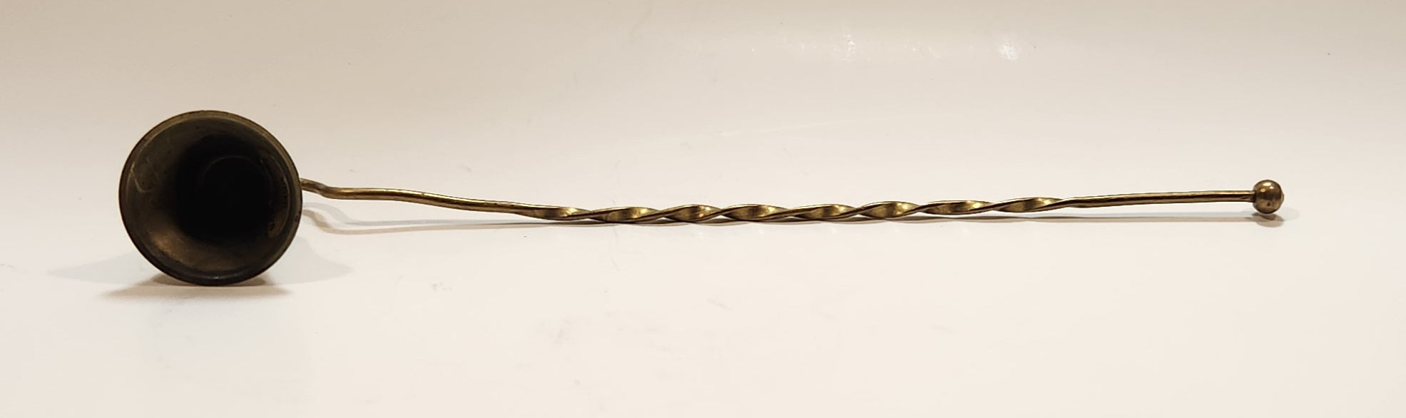 Vintage Twisted Brass Candle Wick Flame Snuffer Tool 3